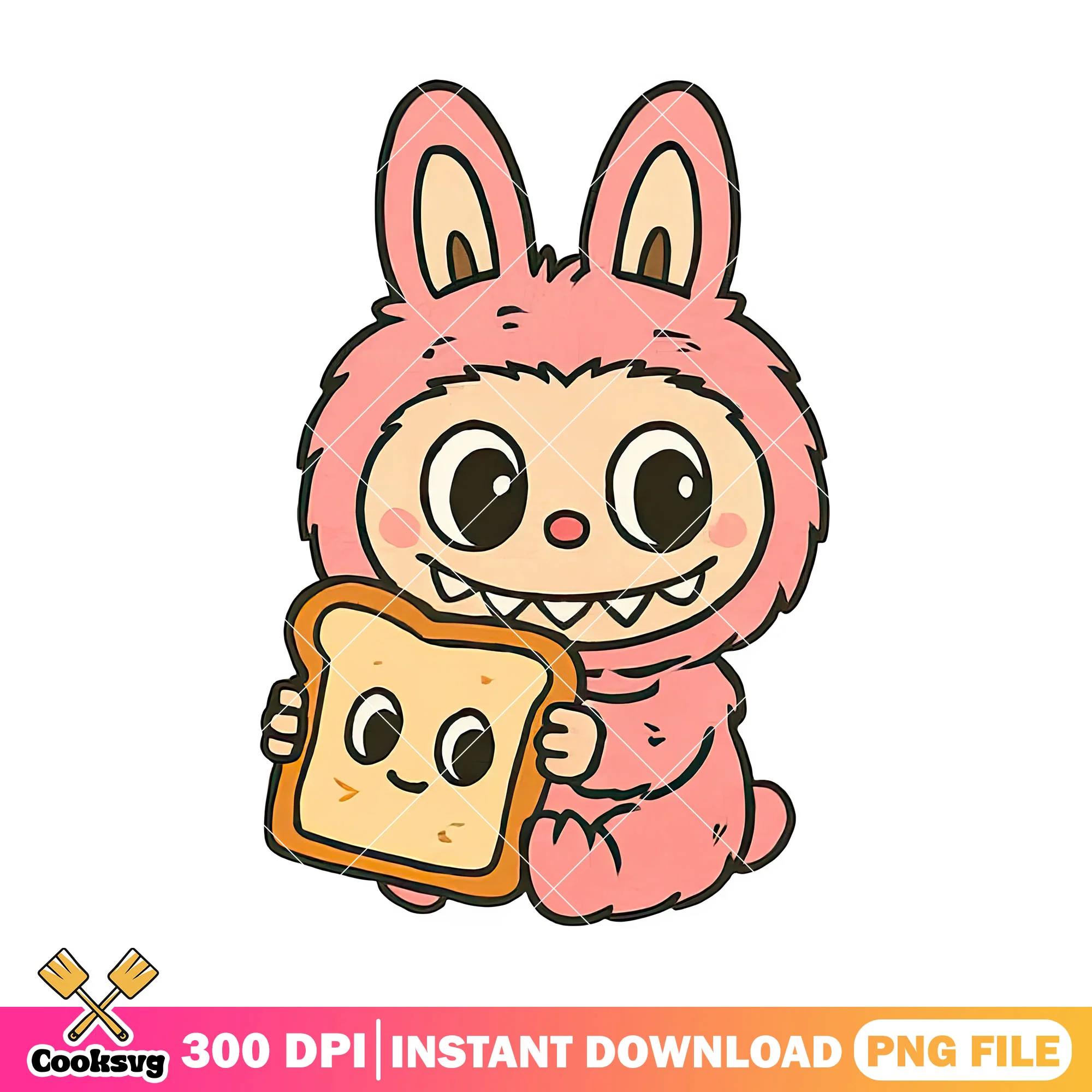 Labubu and bread png, labubu near me png, have a seat labubu png