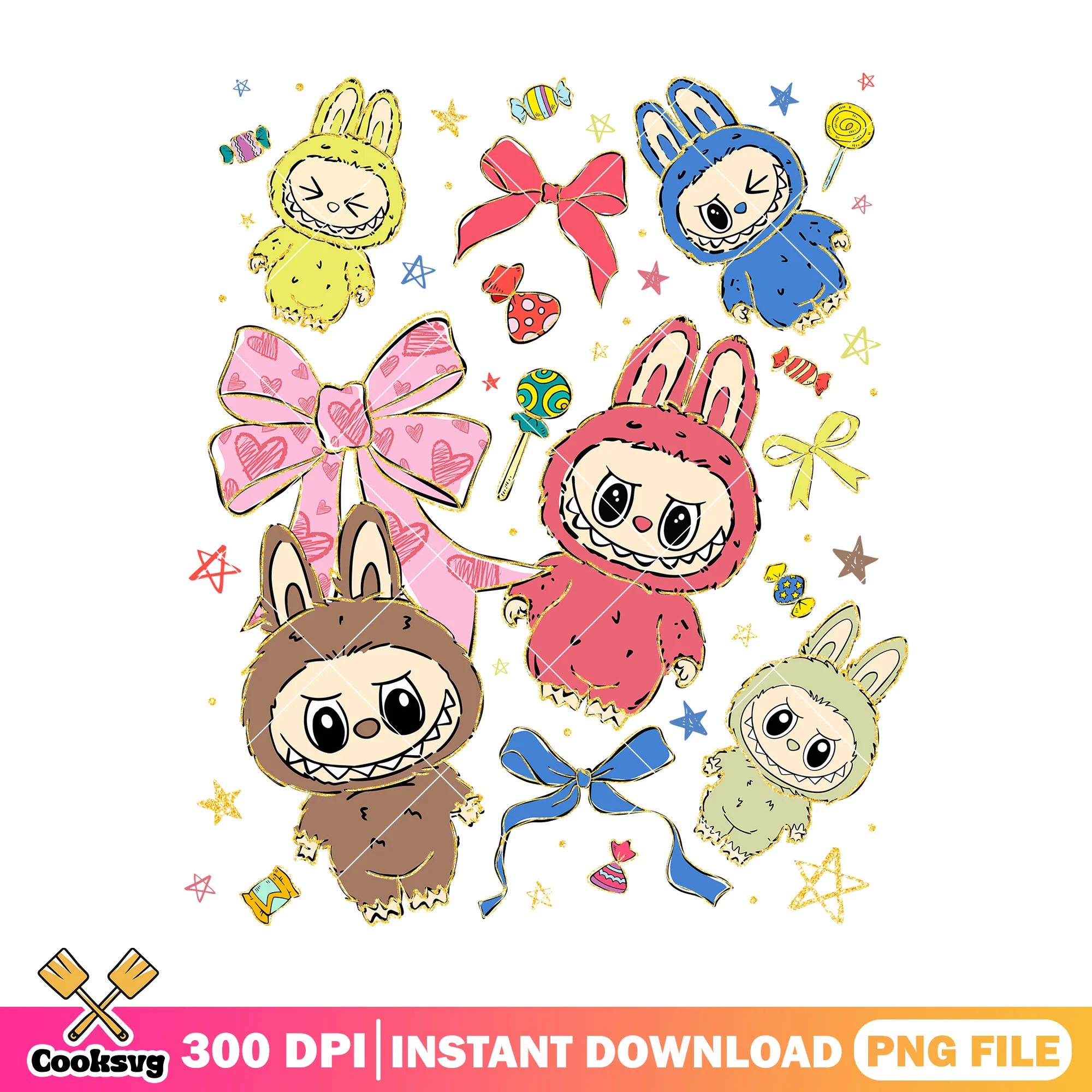 Labubu and friends design png, labubu bf png, labubu near me png