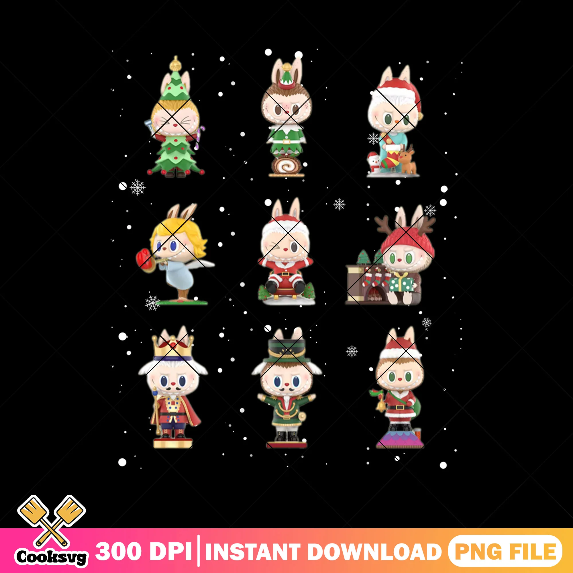 Labubu and friends file png, labubu popmart png, labubu friends png