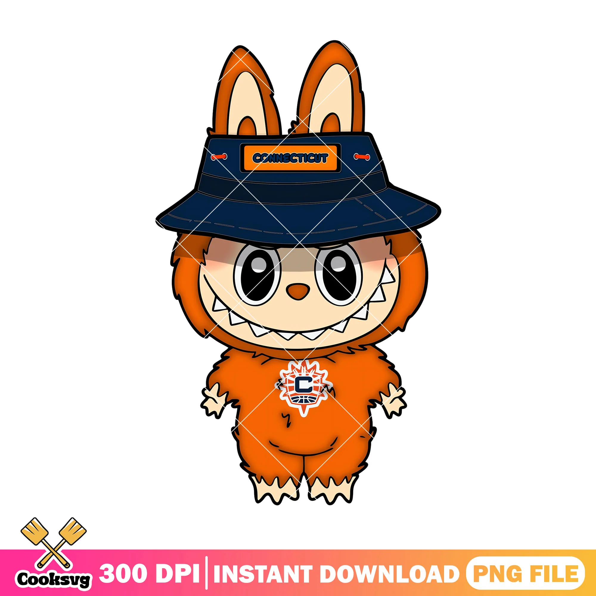 Labubu baby design png, labubu outfit png, connecticut sun png