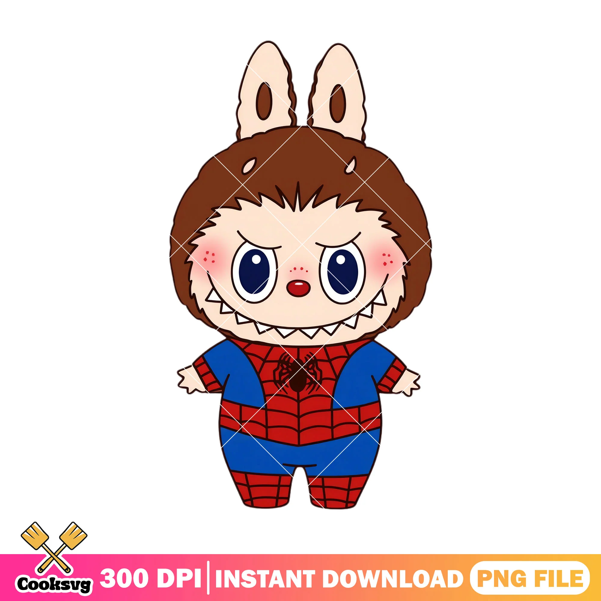 Labubu batman clothes png, labubu brown png, spiderman png