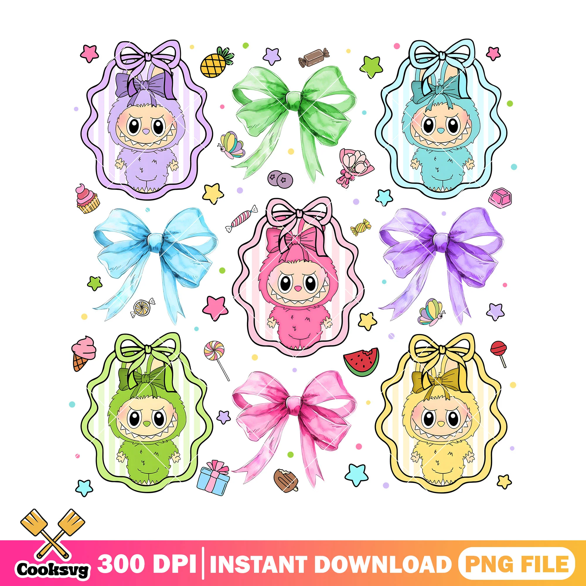 Labubu different colors png, labubu standing png, labubu near me png