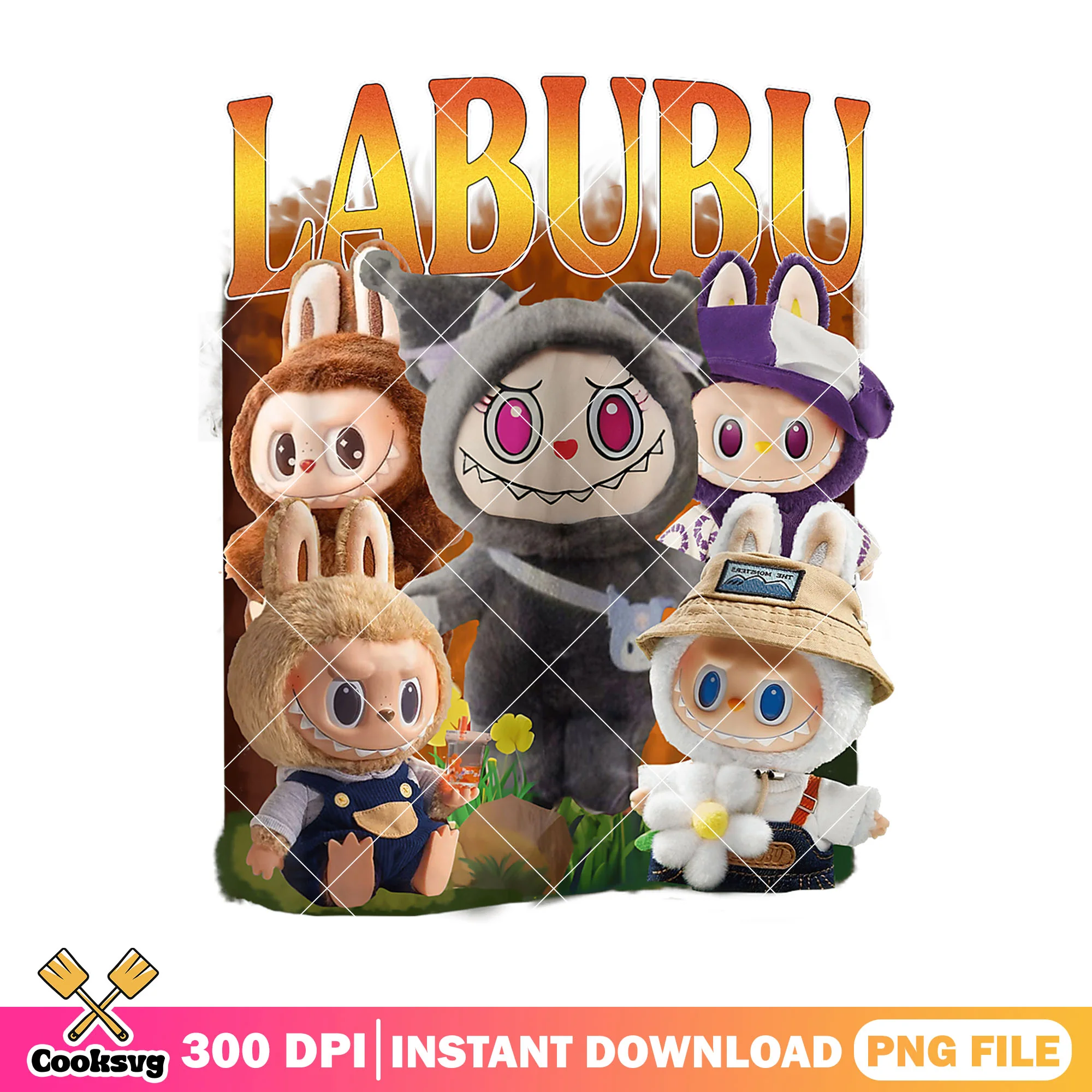 Labubu dolls pack png design, labubu blind box png, labubu popmart png