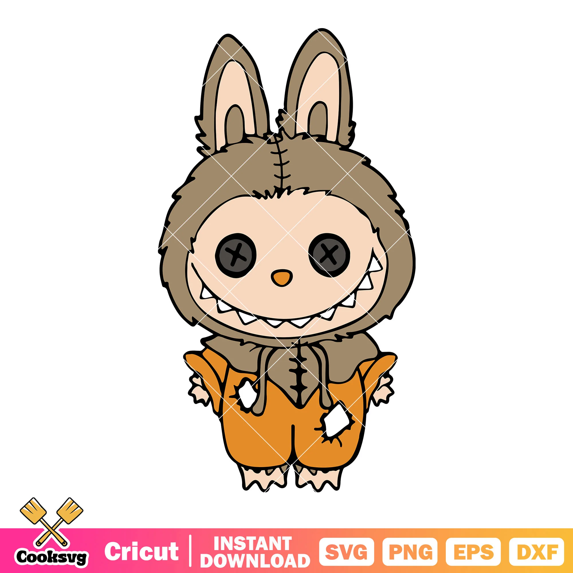 Labubu horror dolls halloween svg, labubu horror svg, halloween labubu svg