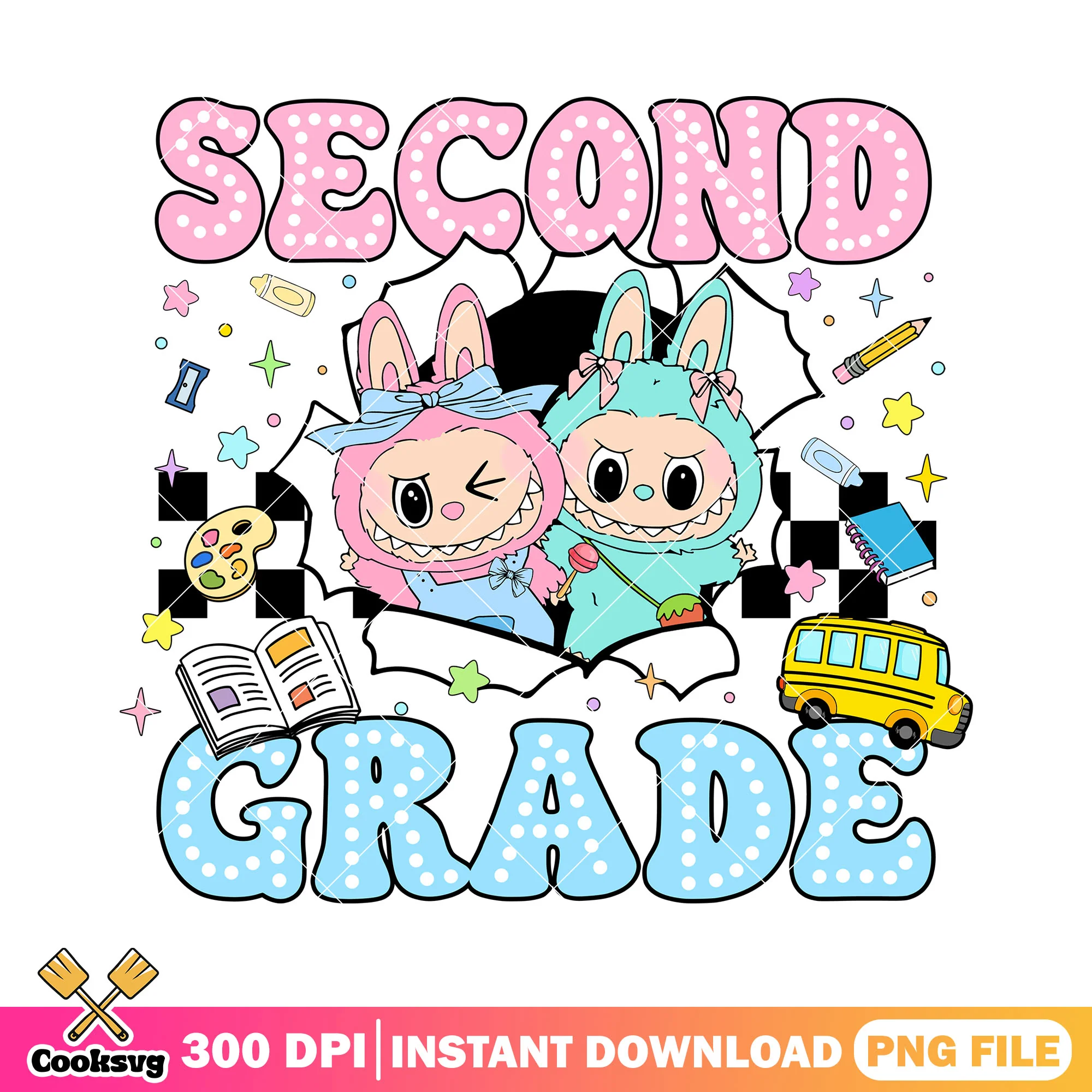 Labubu second grade png, labubu plush png, labubu couple png