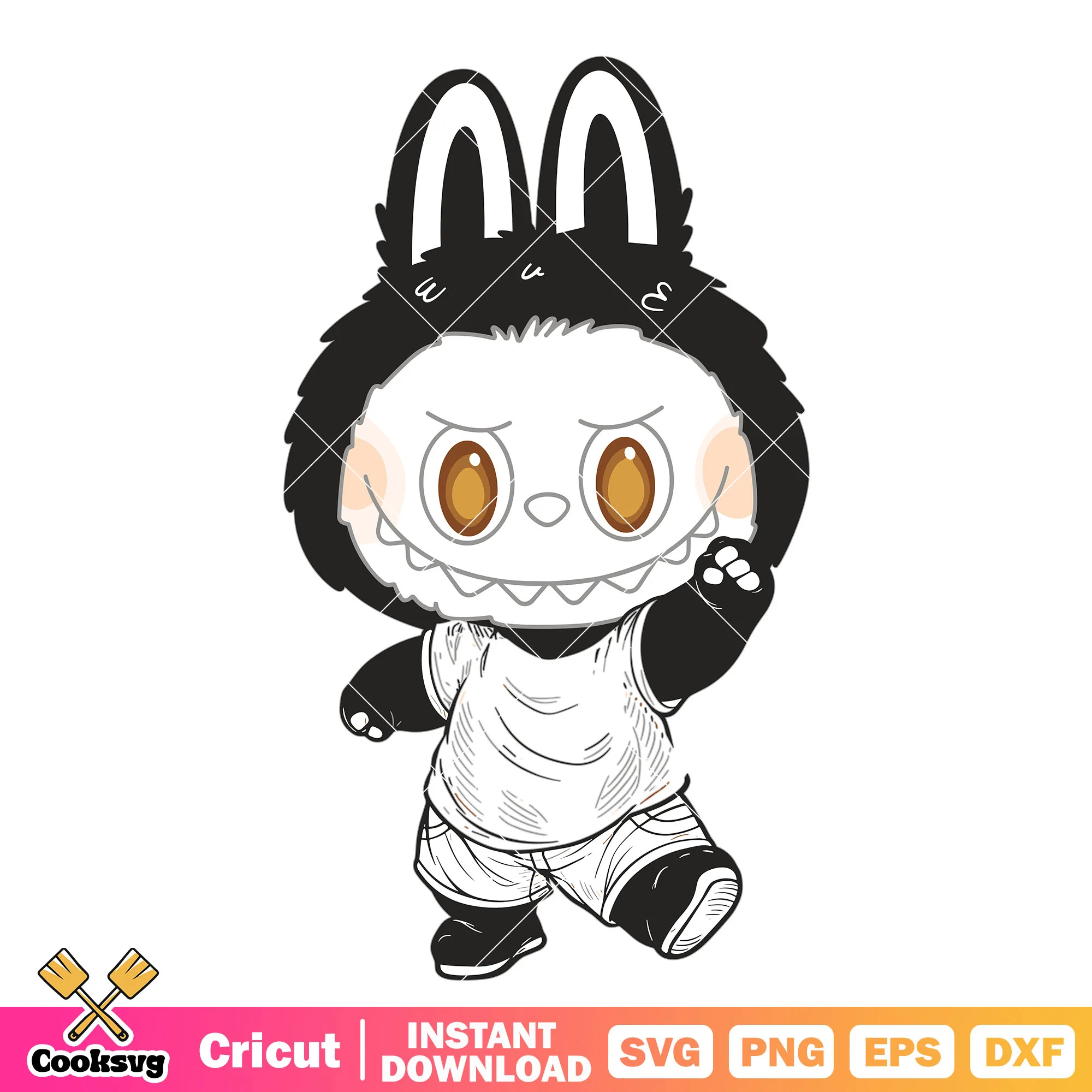 Labubu sport clothers svg, labubu costume svg, labubu sport svg