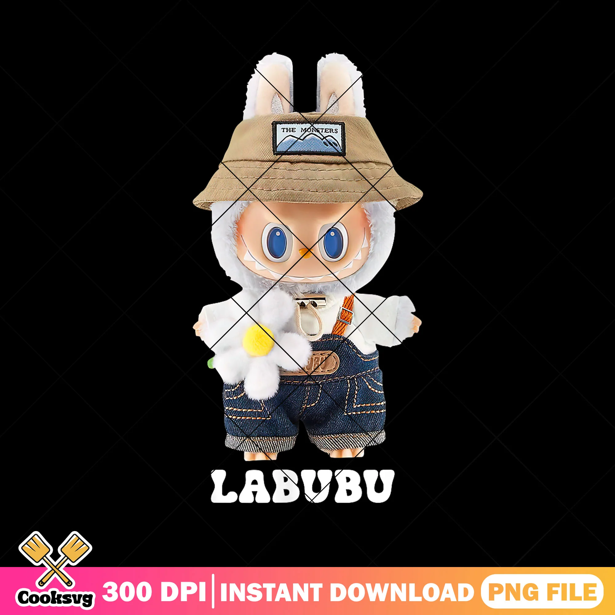 Labubu the monster hallothanksmas png, the monster labubu png