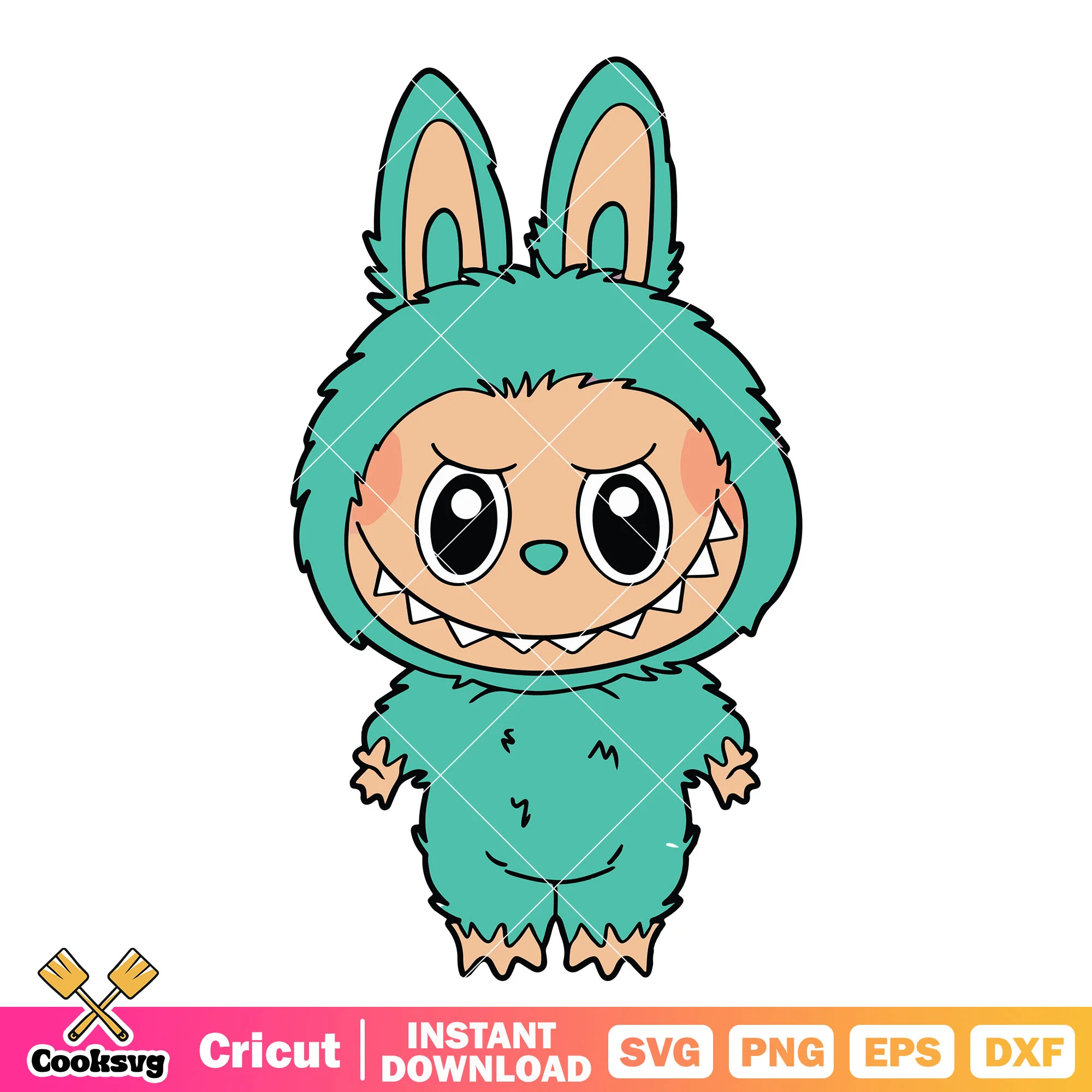 Labubu toys purple design svg, labubu doll svg, labubu toys svg