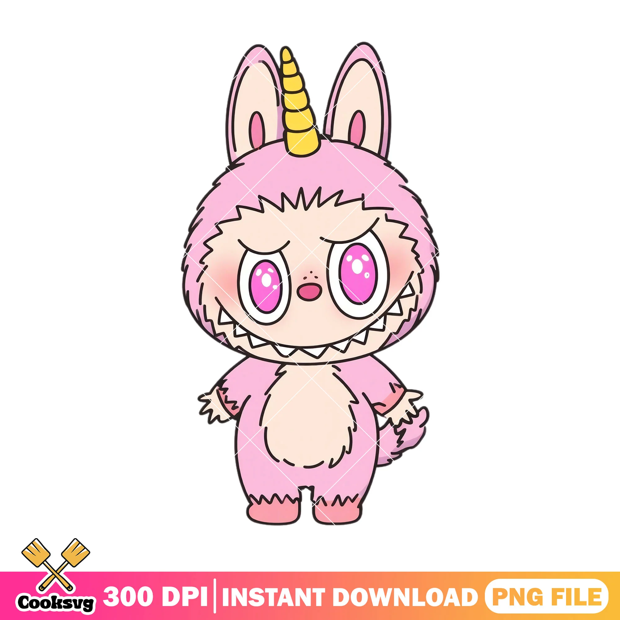 Labubu unicorn outfit png, labubu pink png, labubu near me png