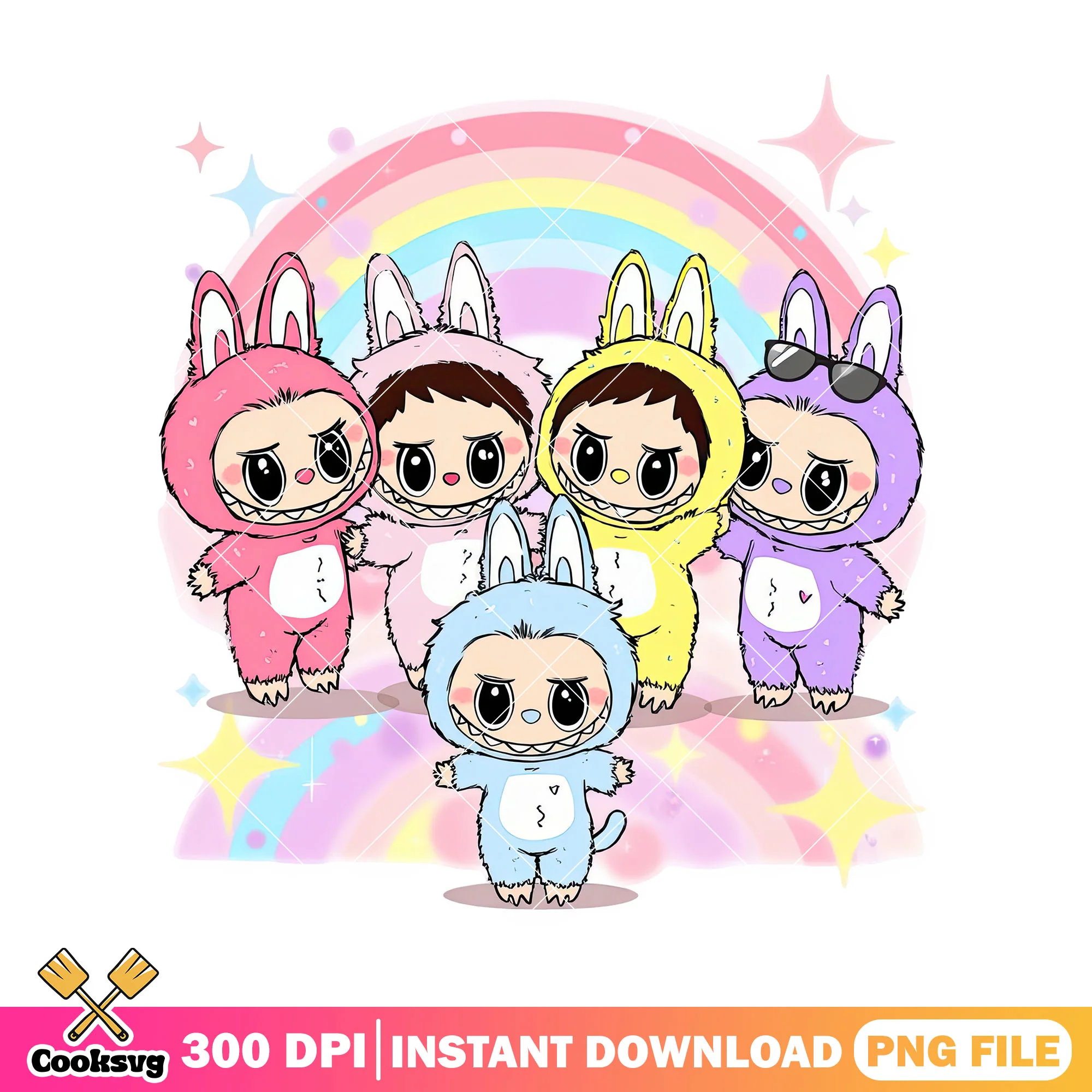 Labubu with friends png, labubu bf png, labubu picture png