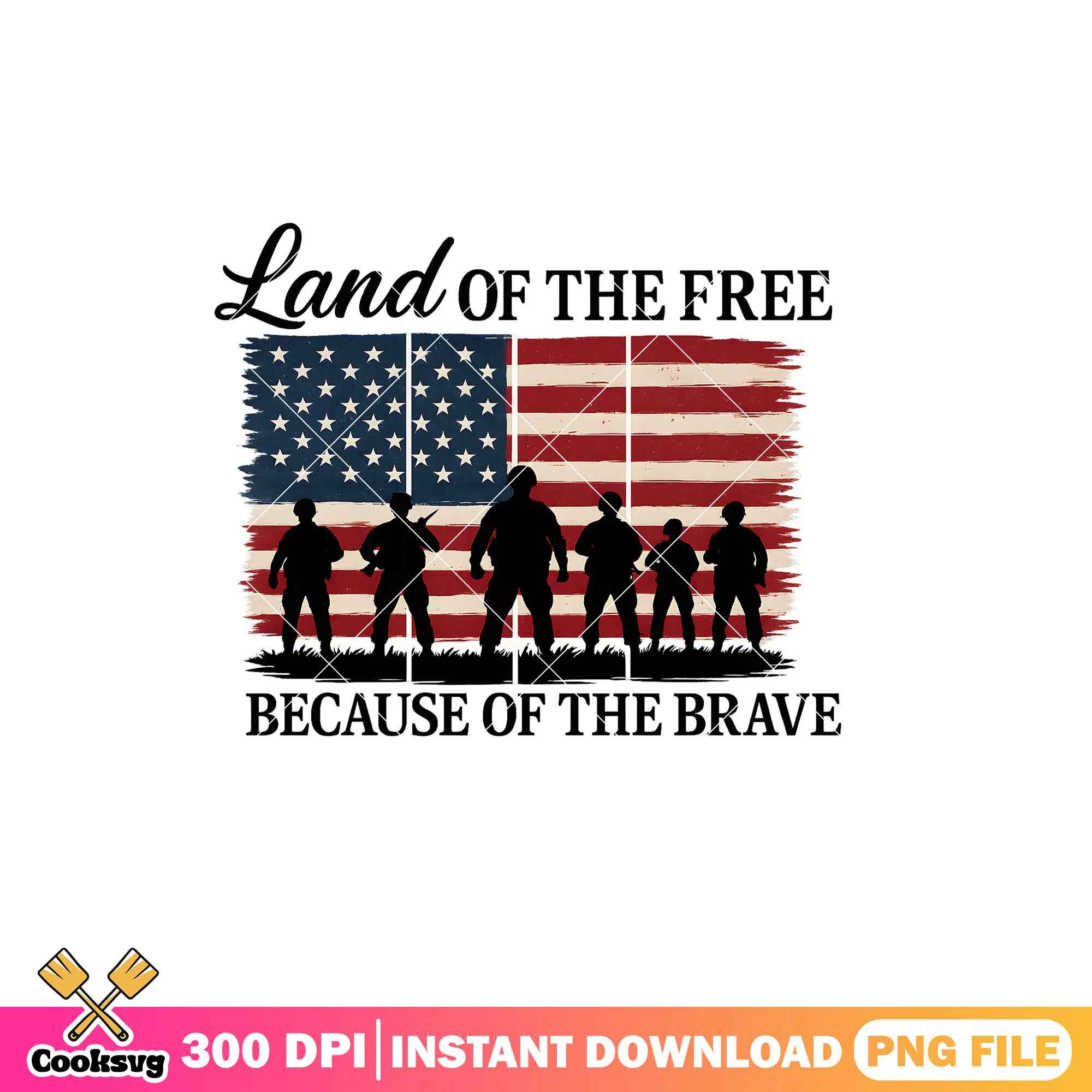 Land of the free cause the brave png, memorial day png, memorial day america png