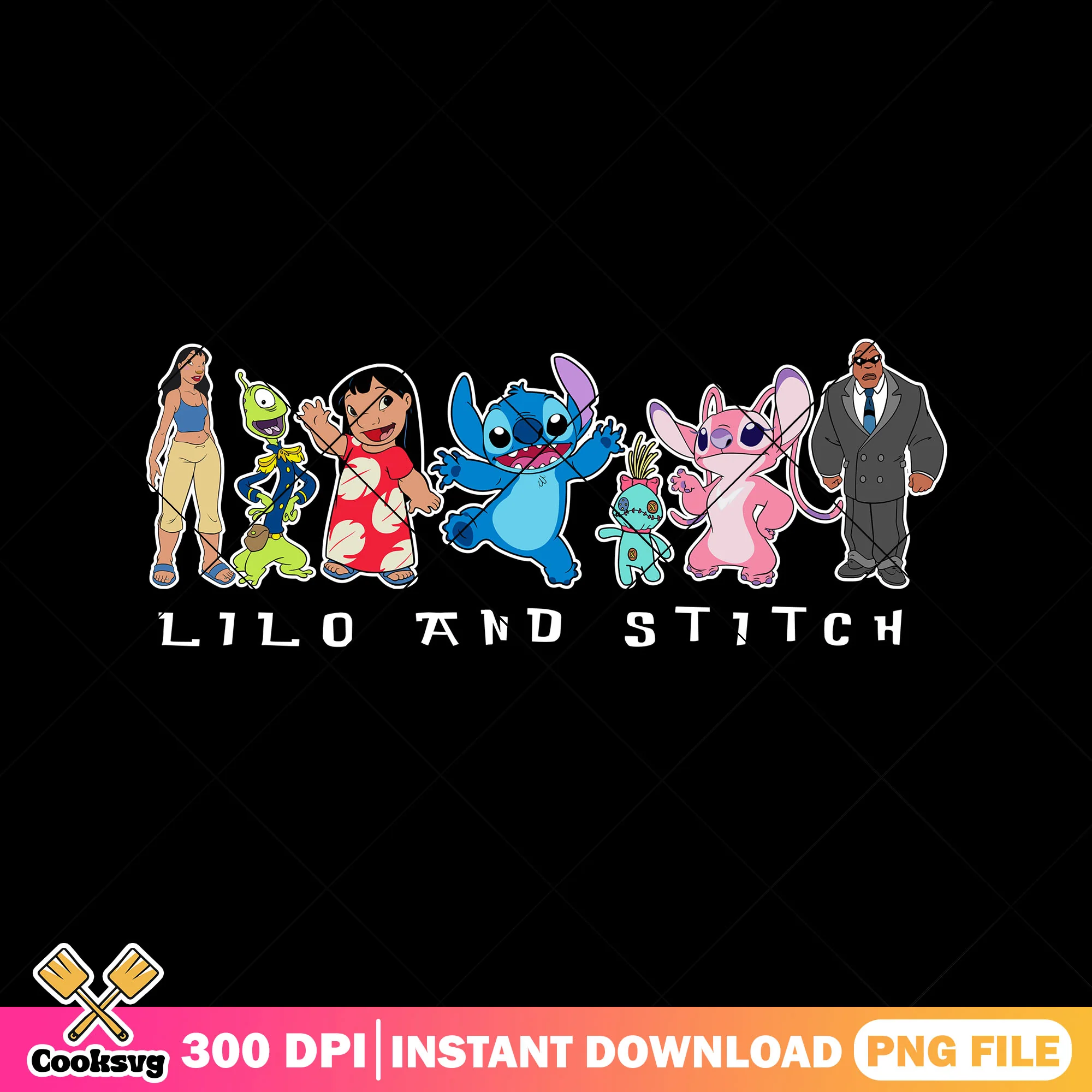 Lilo and stitch characters png, lilo stitch png, stitch friends png