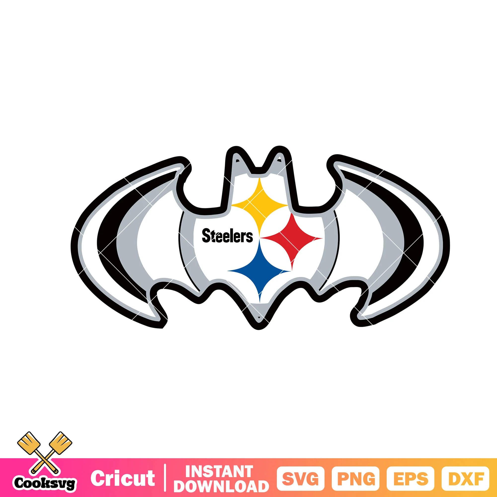 Logo marvel nfl teams svg, pittsburgh steelers svg, batman svg