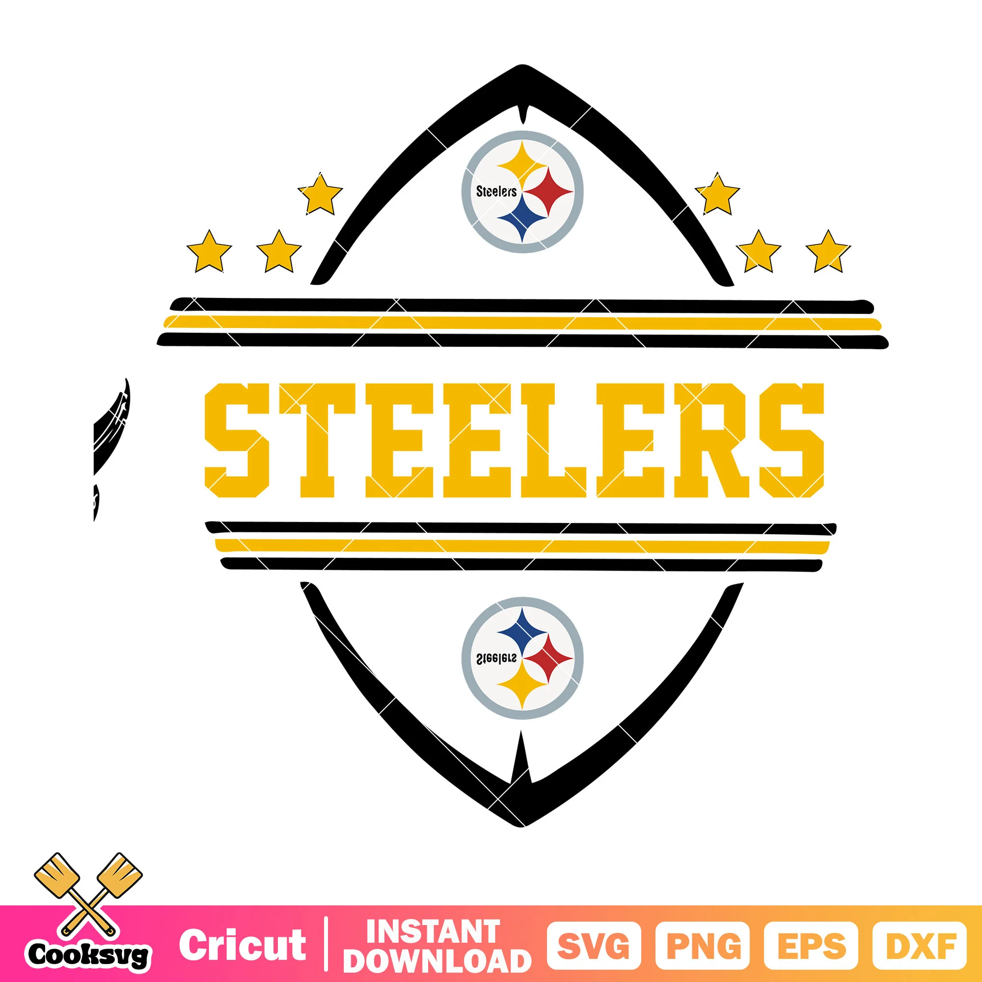 Logo nfl football steelers svg, nfl logo svg, pittsburgh steelers svg