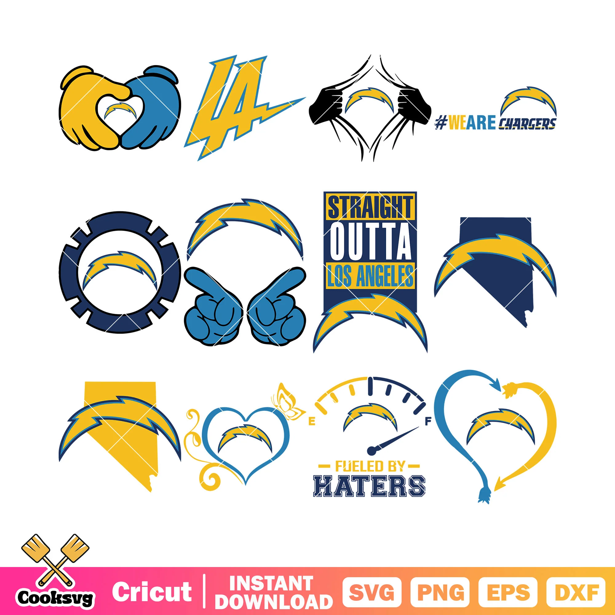 Los angeles in my heart bundle svg, LA bundle svg, heart icon bundle svg