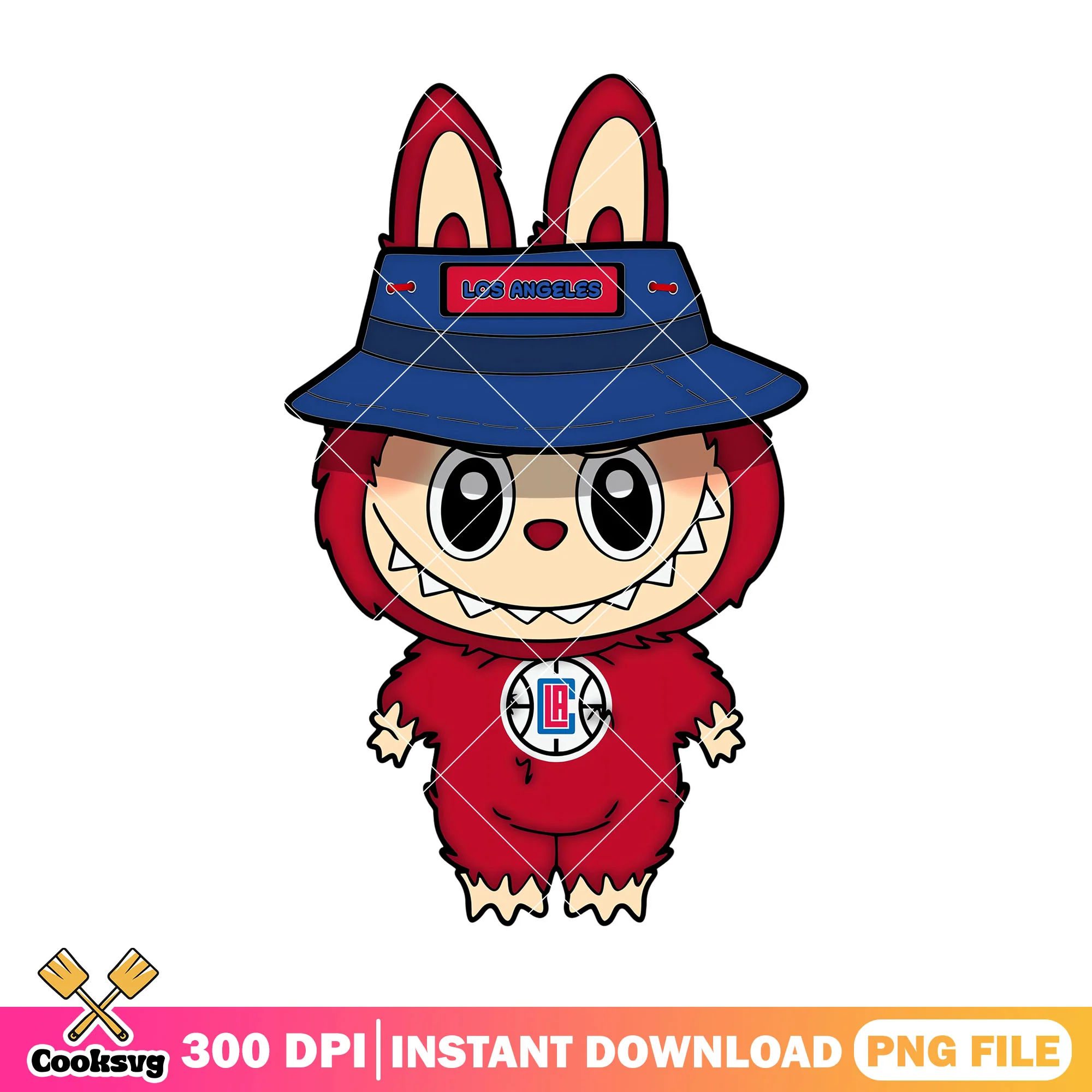 Los angeles labubu baseball team png, labubu cute png, labubu png