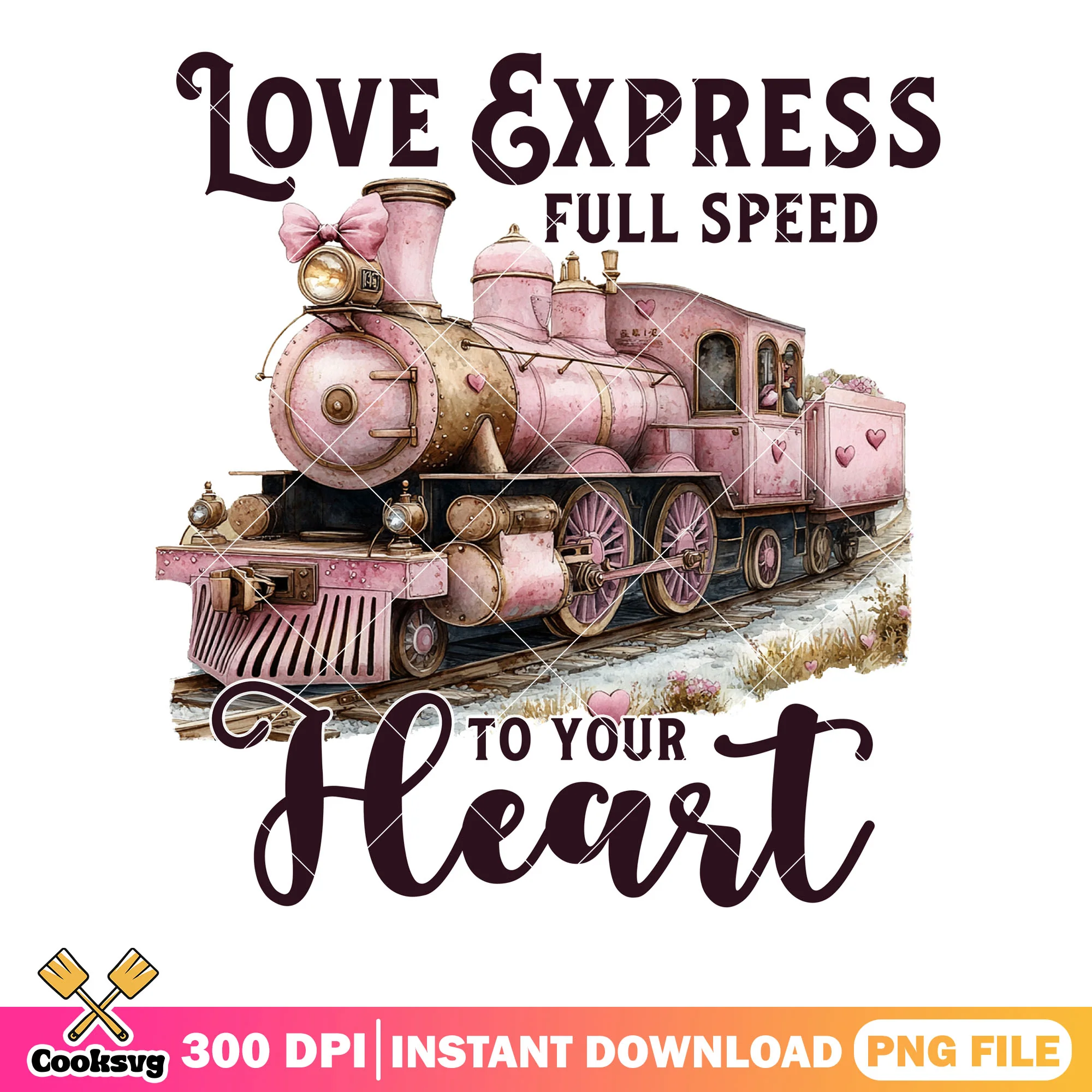 Love Express Valentines png, north pole png, valentines gifts png