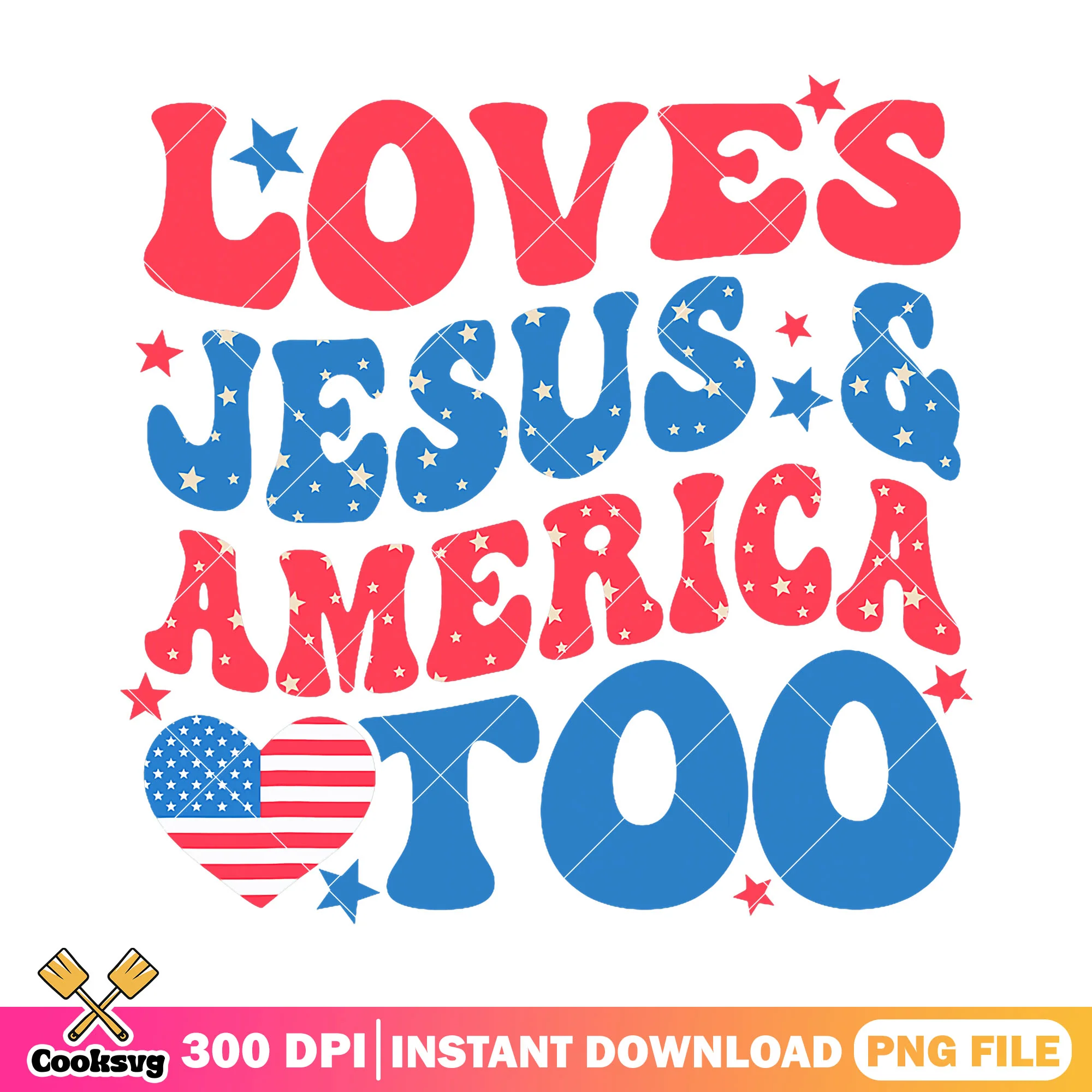 Love jesus america too png, jesus in america png, love america png