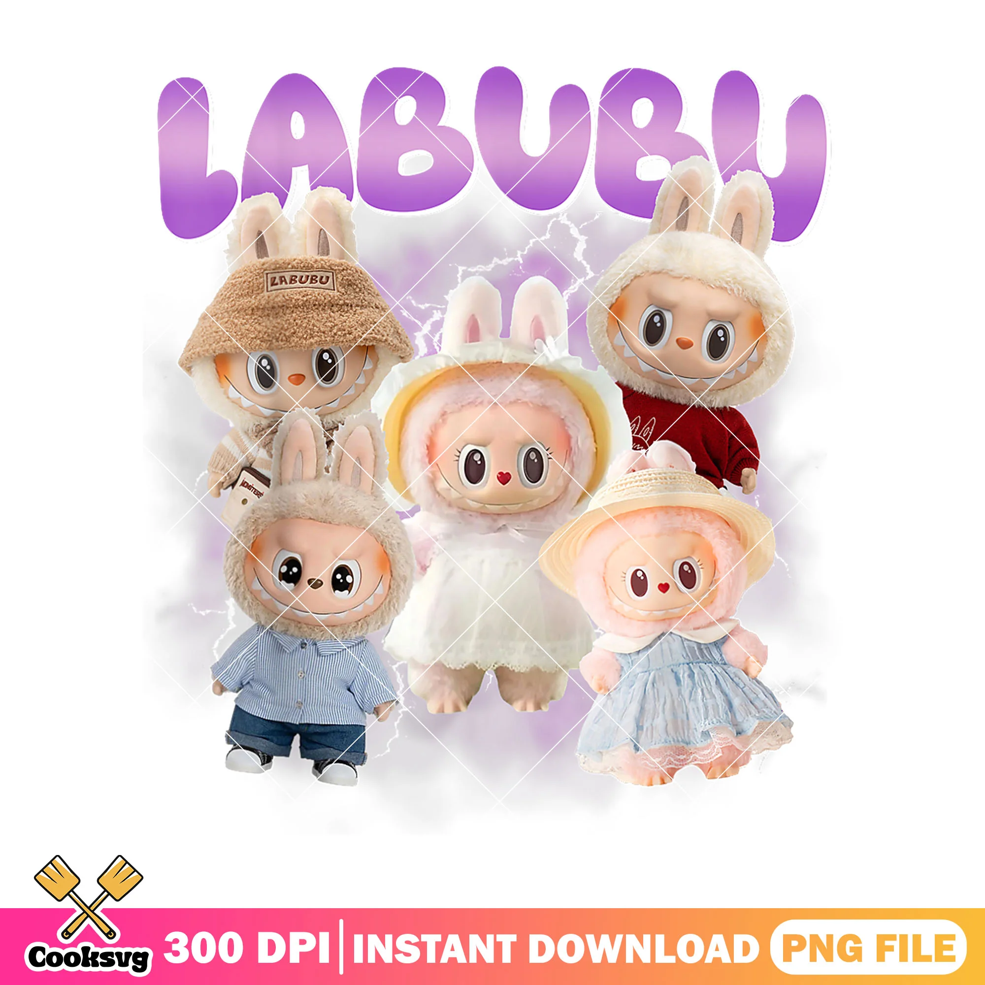 Love labubu dolls monster png, labubu hot trend png, monster labubu png