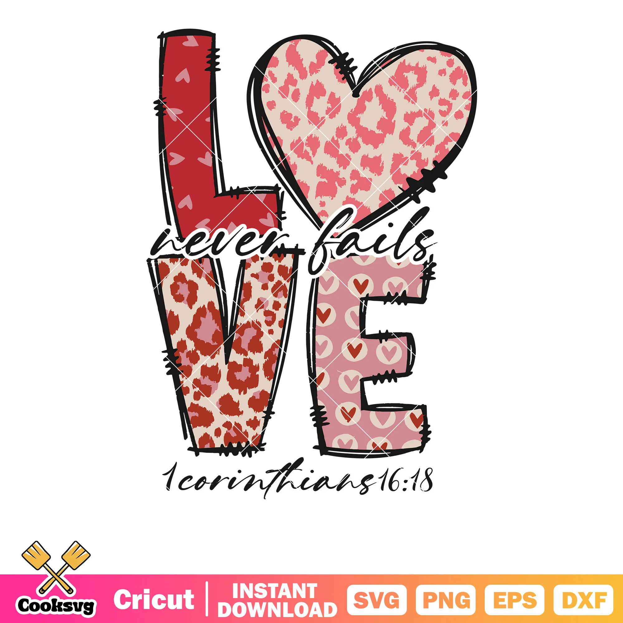Love never fails valentine quote svg, valentine quotes svg