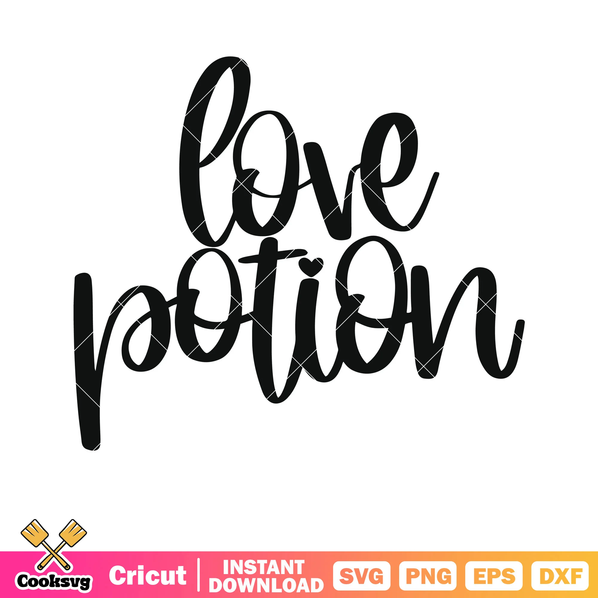 Love potion valentine text svg, love valentines svg, valentine text svg