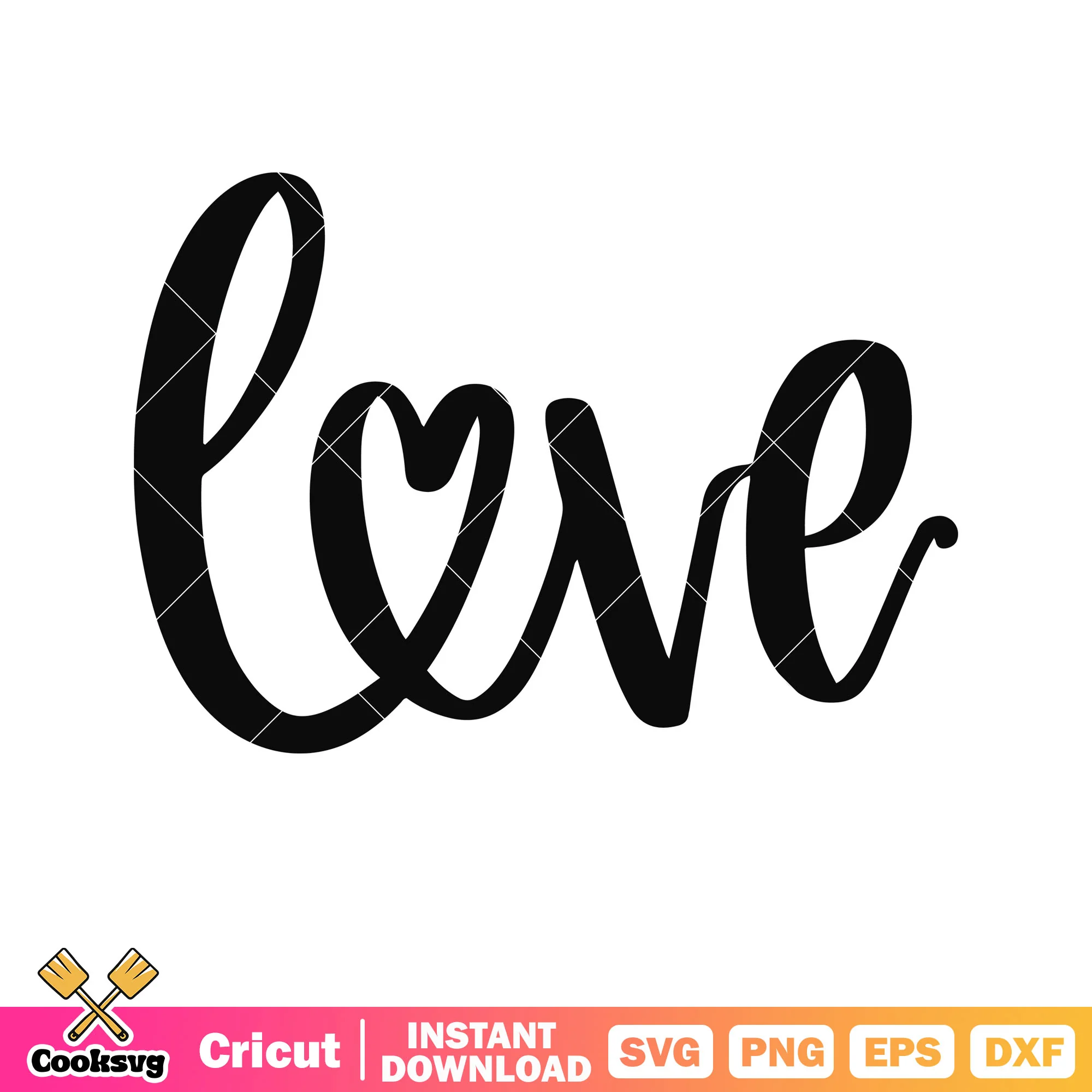 Love valentine day text svg, love valentine svg, love text svg