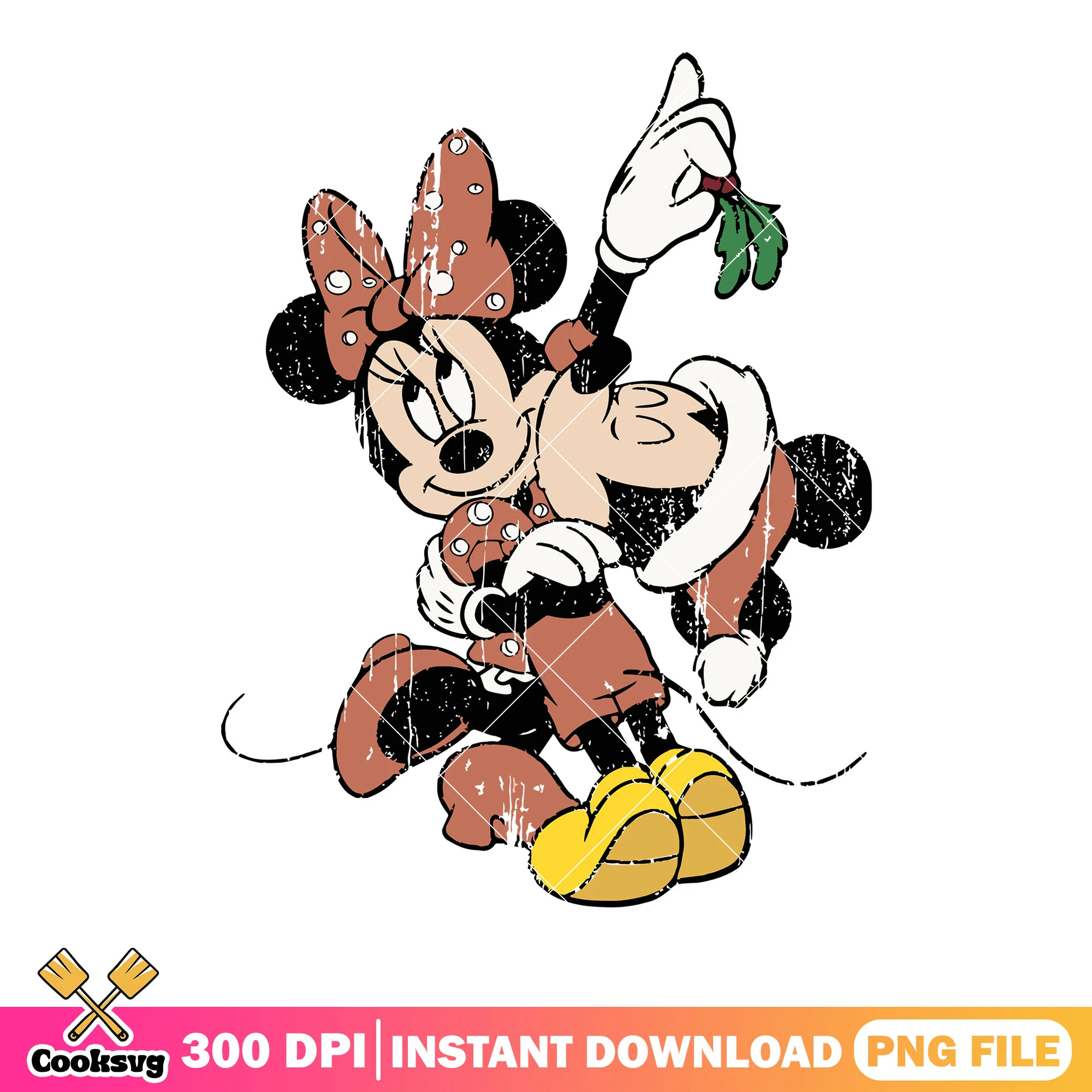 Lovely christmas couple png, minnie mouse png, christmas gifts png