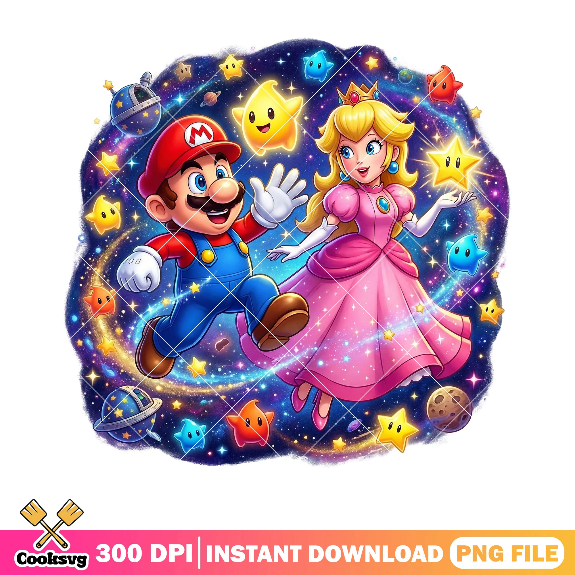Lovely couple mario peach png, mario peach png, peach princess png