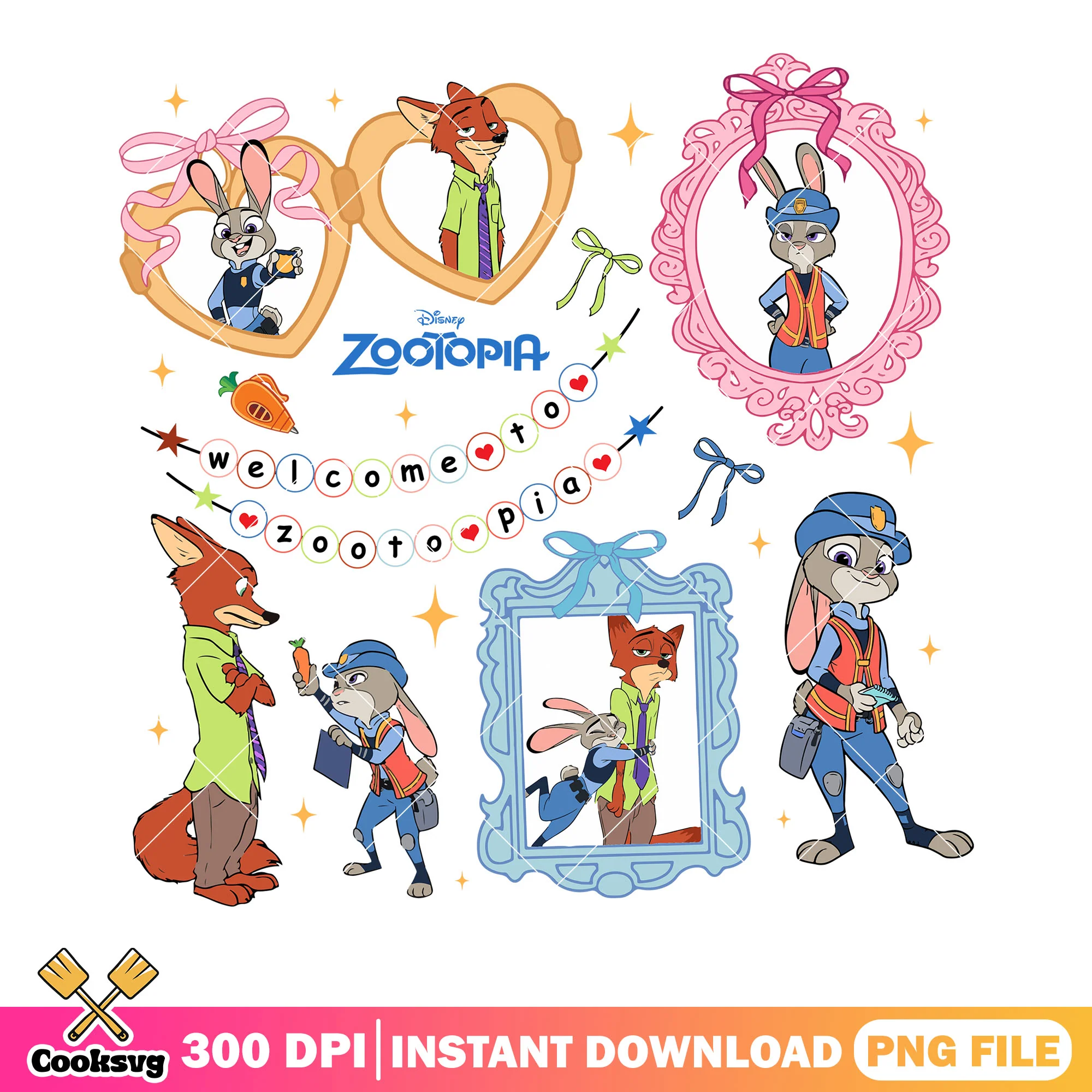 Lovely couple nick and judy png, zootopia 2 png, zootopia couple png