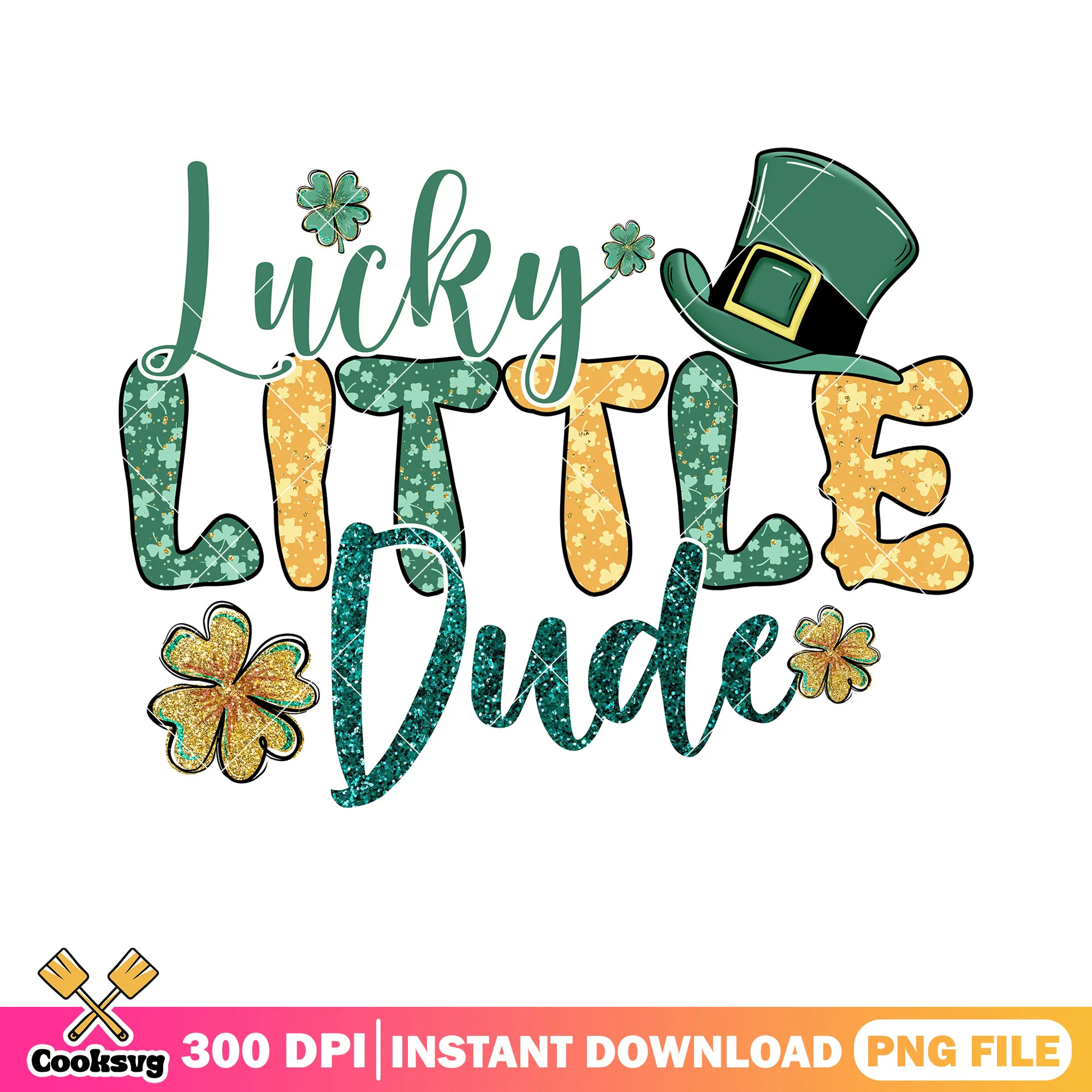 Lucky little dude png, gnome patricks png, irish patricks png