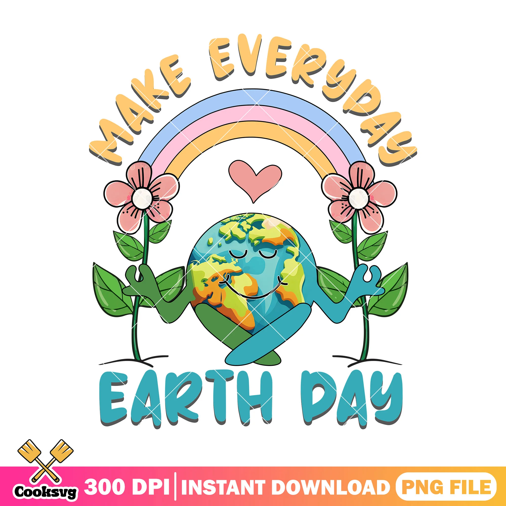 Make everyday earth day png, earth day facts png, earth png