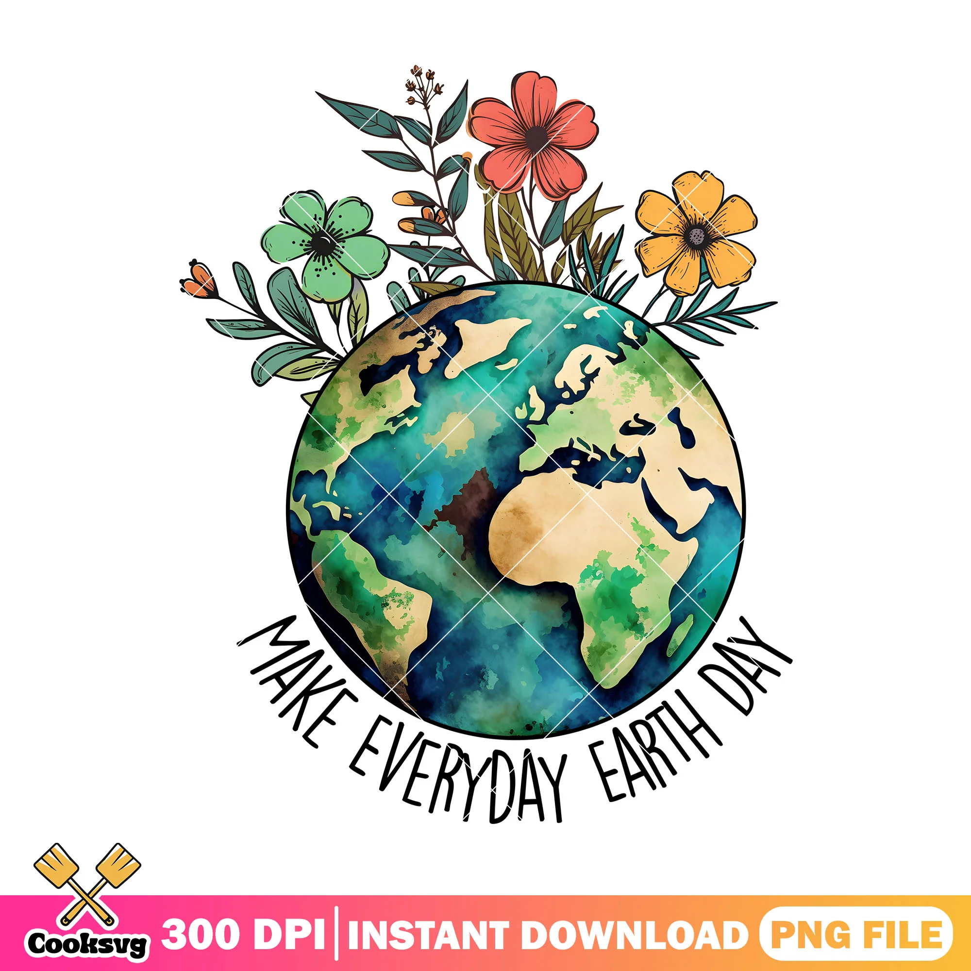 Make everyday earth day png, happy earth day png, global earth png