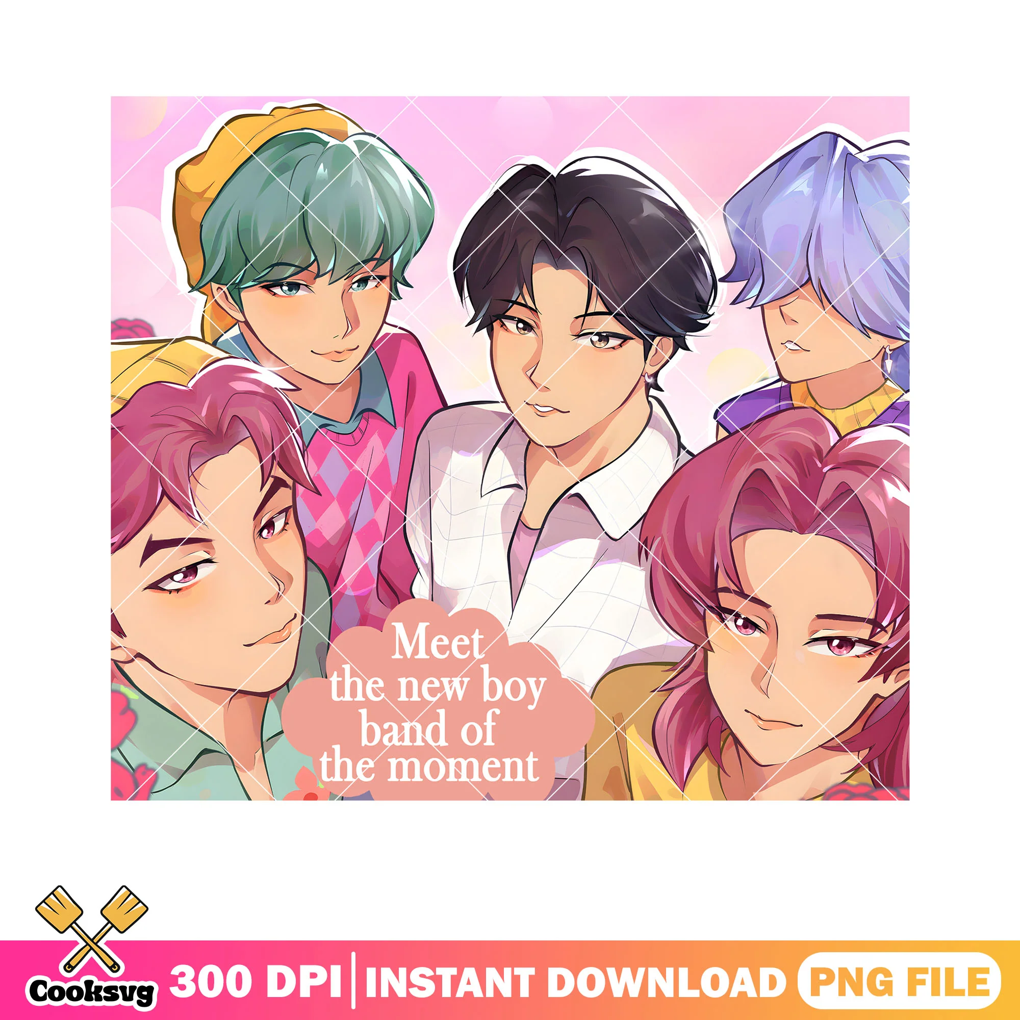 Meet the now boy band png tumbler, kpop hunters png, saja boys band png