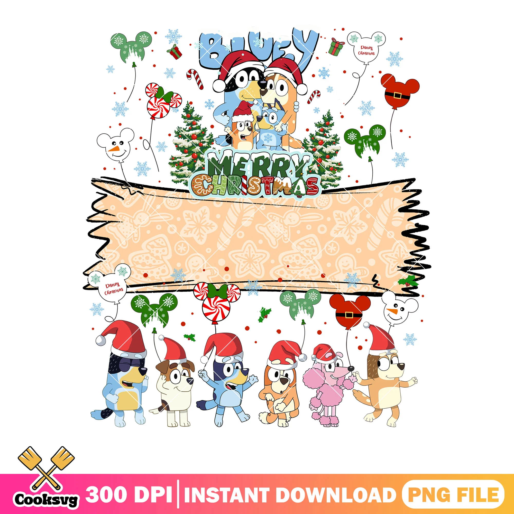 Merry christmas bluey png, Bluey movie png, christmas cards png