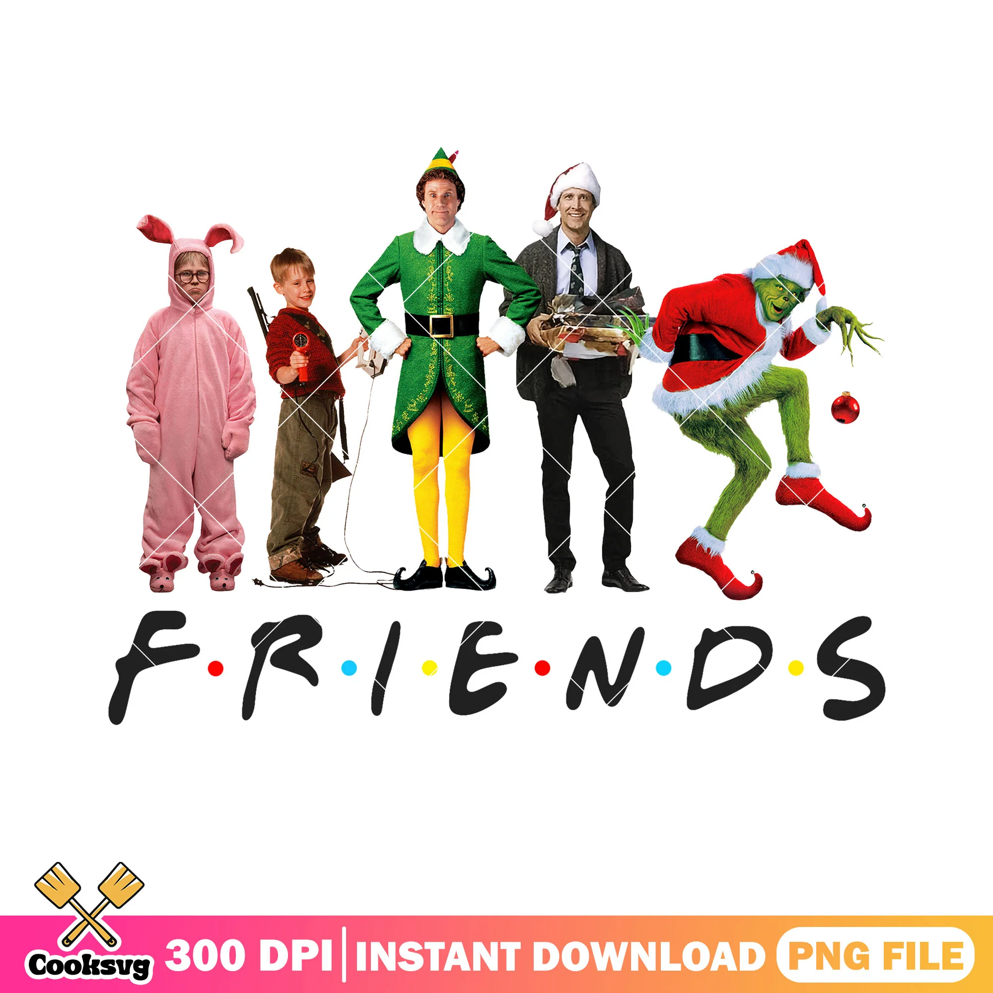 Merry christmas my friends png, home alone png, the grinch png