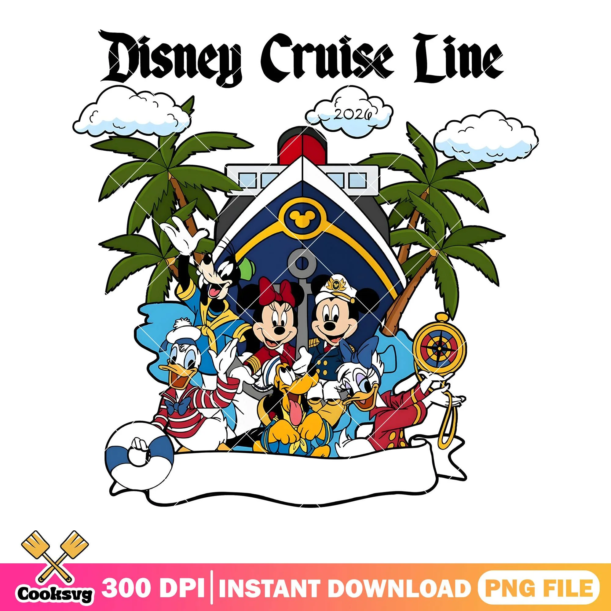 Mickey and friends cruise png, disney cruise line png, cruise travel png