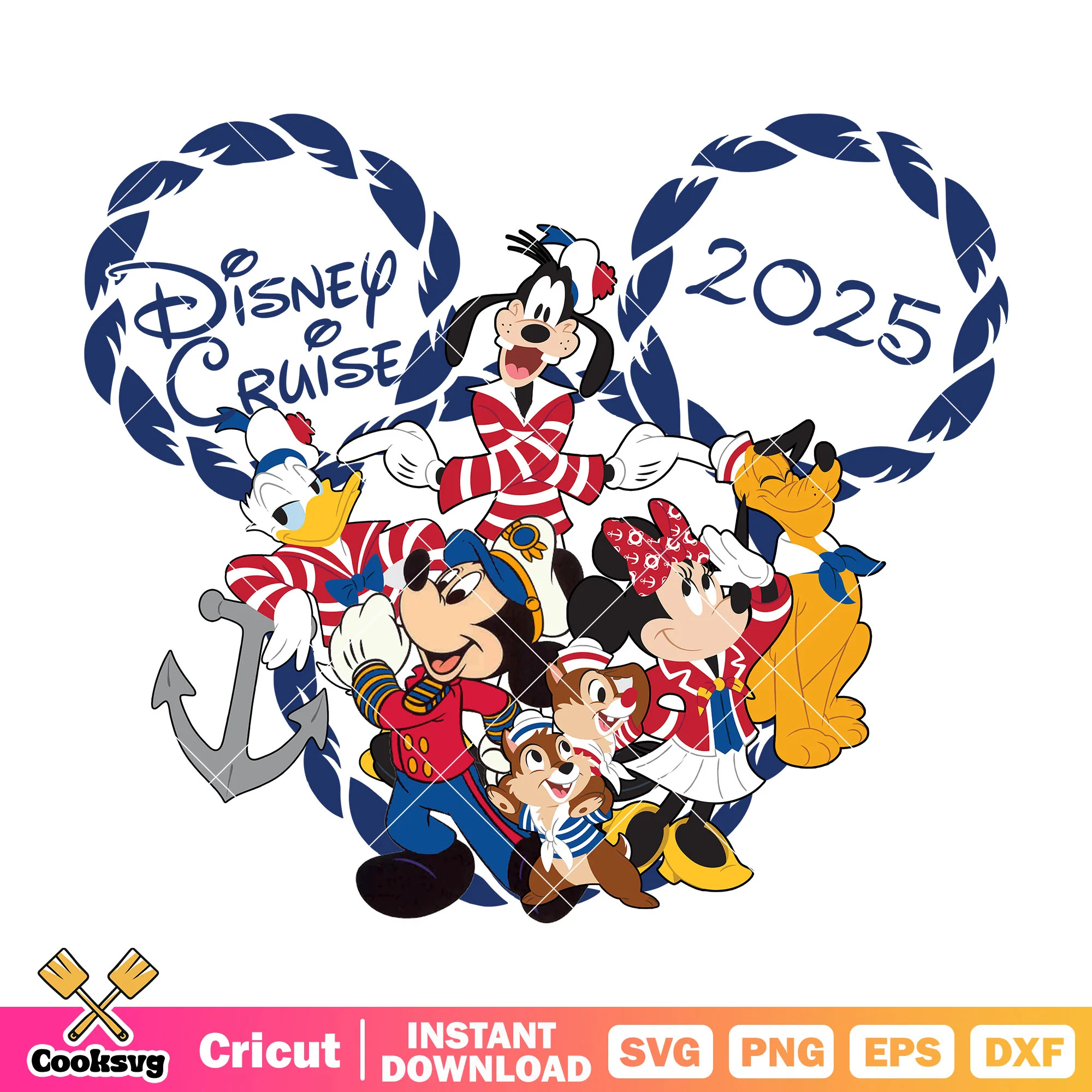 Mickey and friends disney cruise 2025 png, disney cruise png