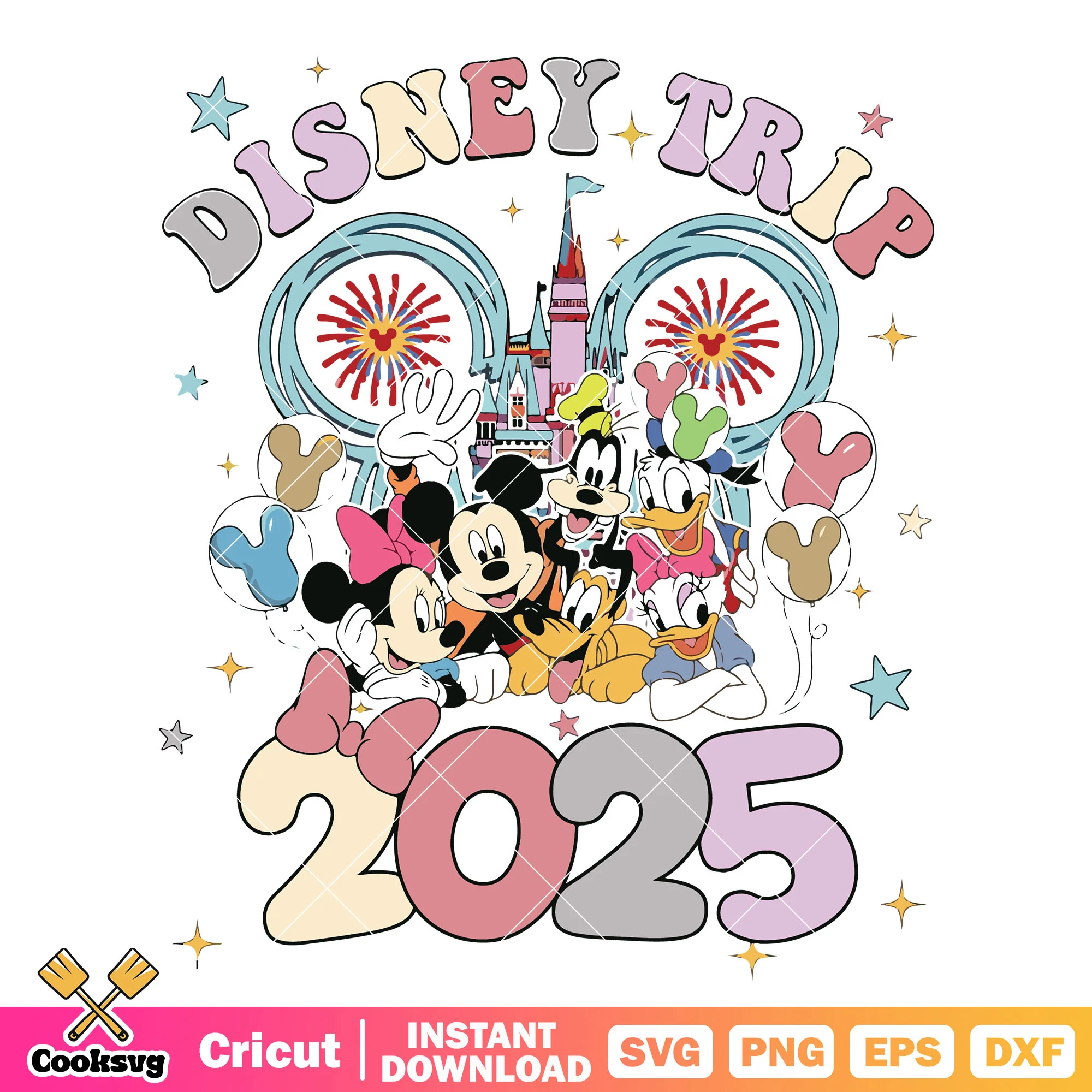Mickey and friends disney trip 2025 svg, disney trip svg