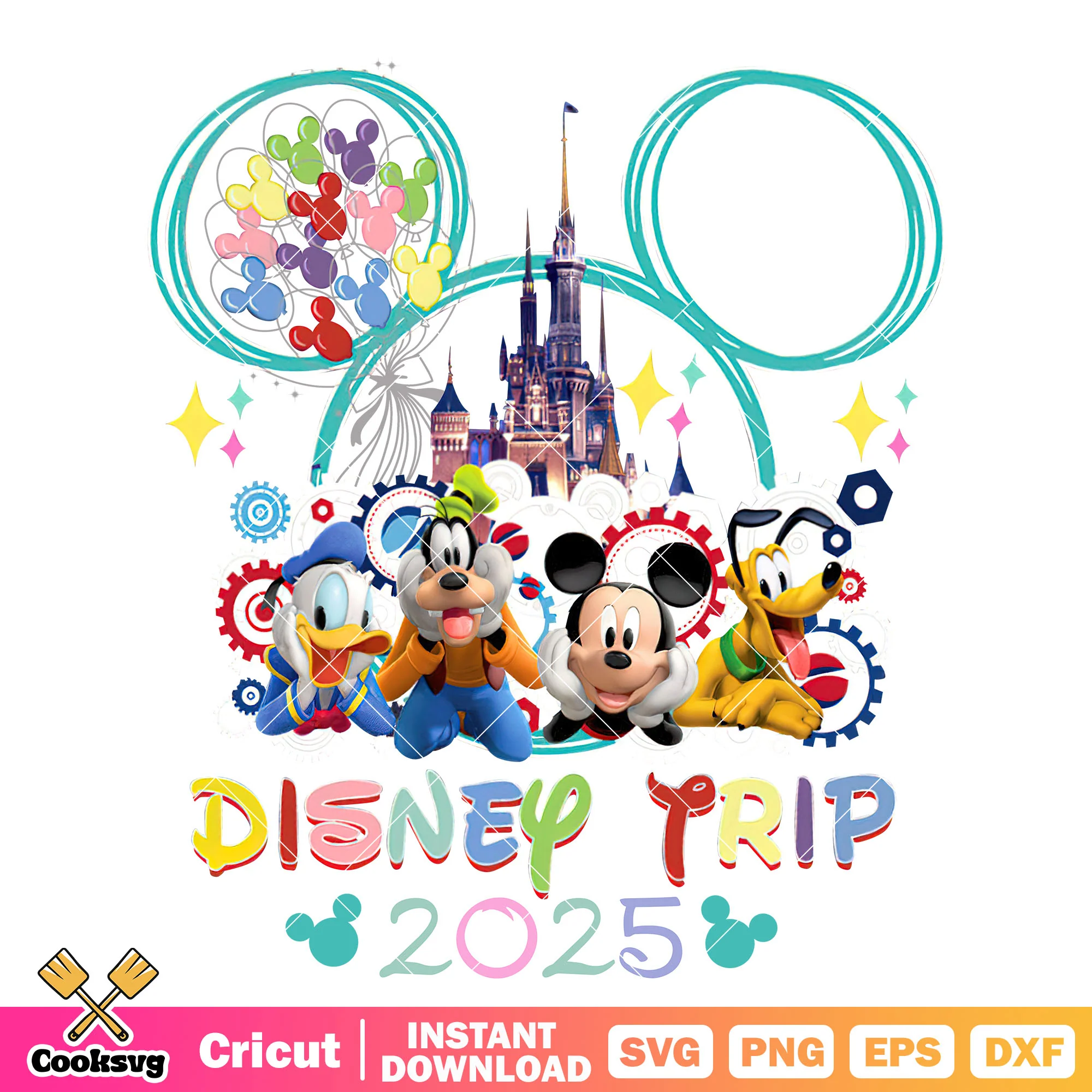 Mickey castle head disney trip 2025 png, disney trip png, disney castle png