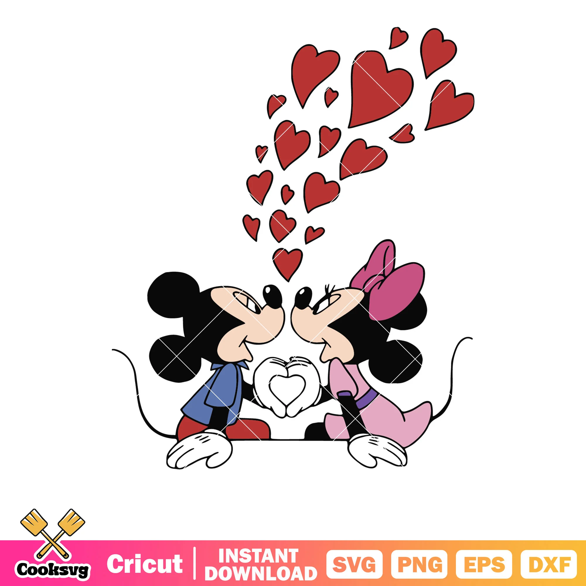 Mickey couple love valentine svg, mickey valentine svg, mickey couple svg