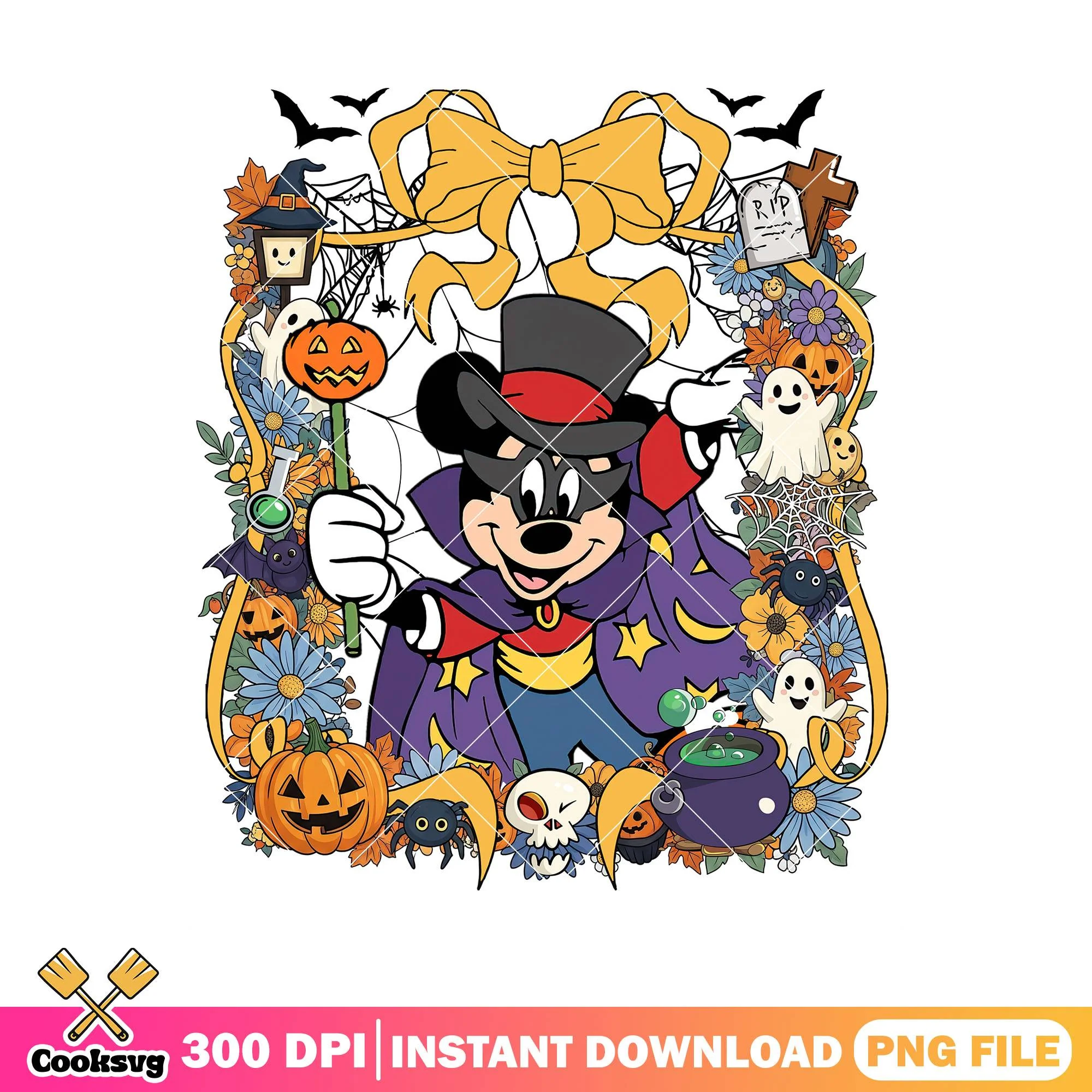 Mickey disney design png, horror mickey png, halloween mickey png