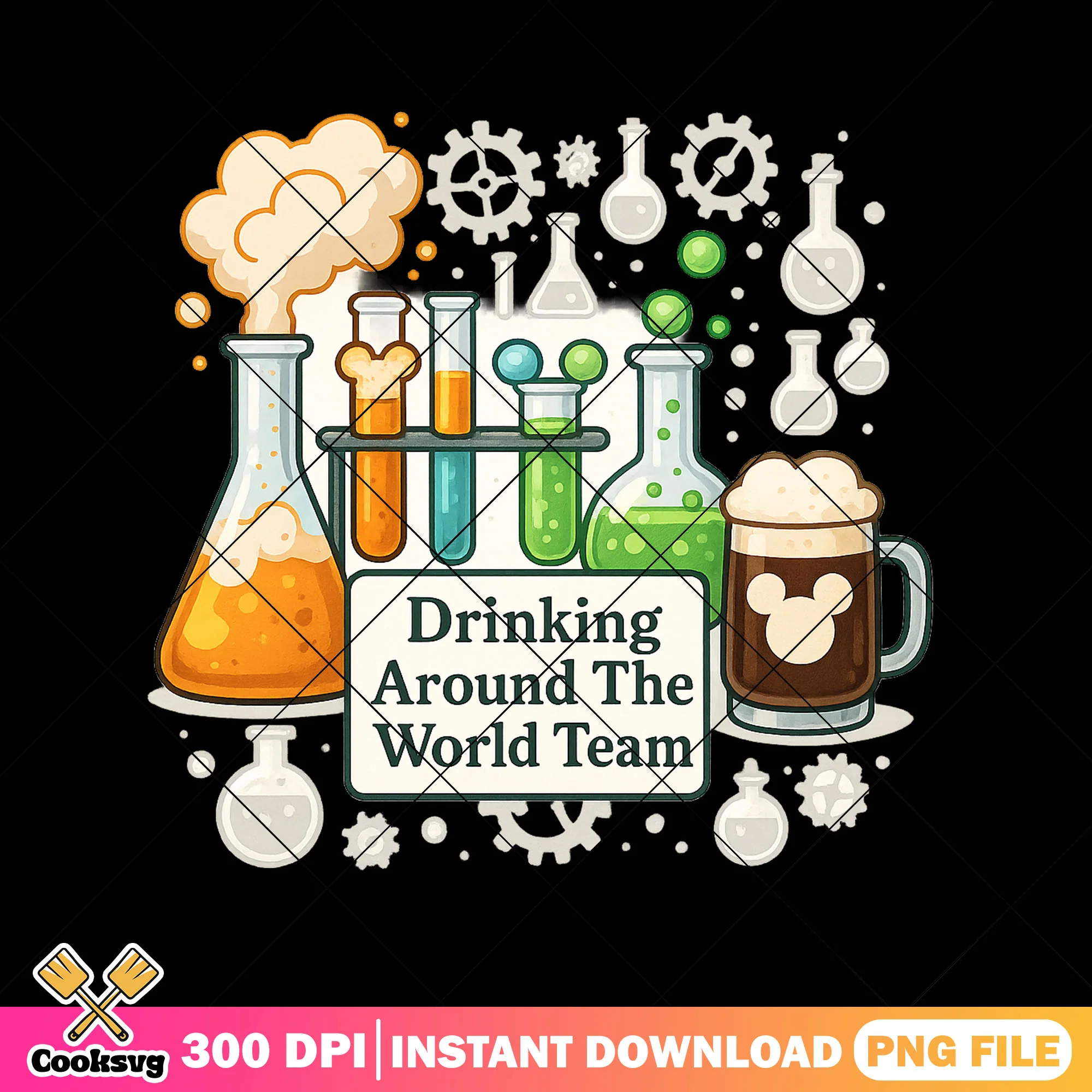 Mickey drink world png, disney world png, halloween jokes png