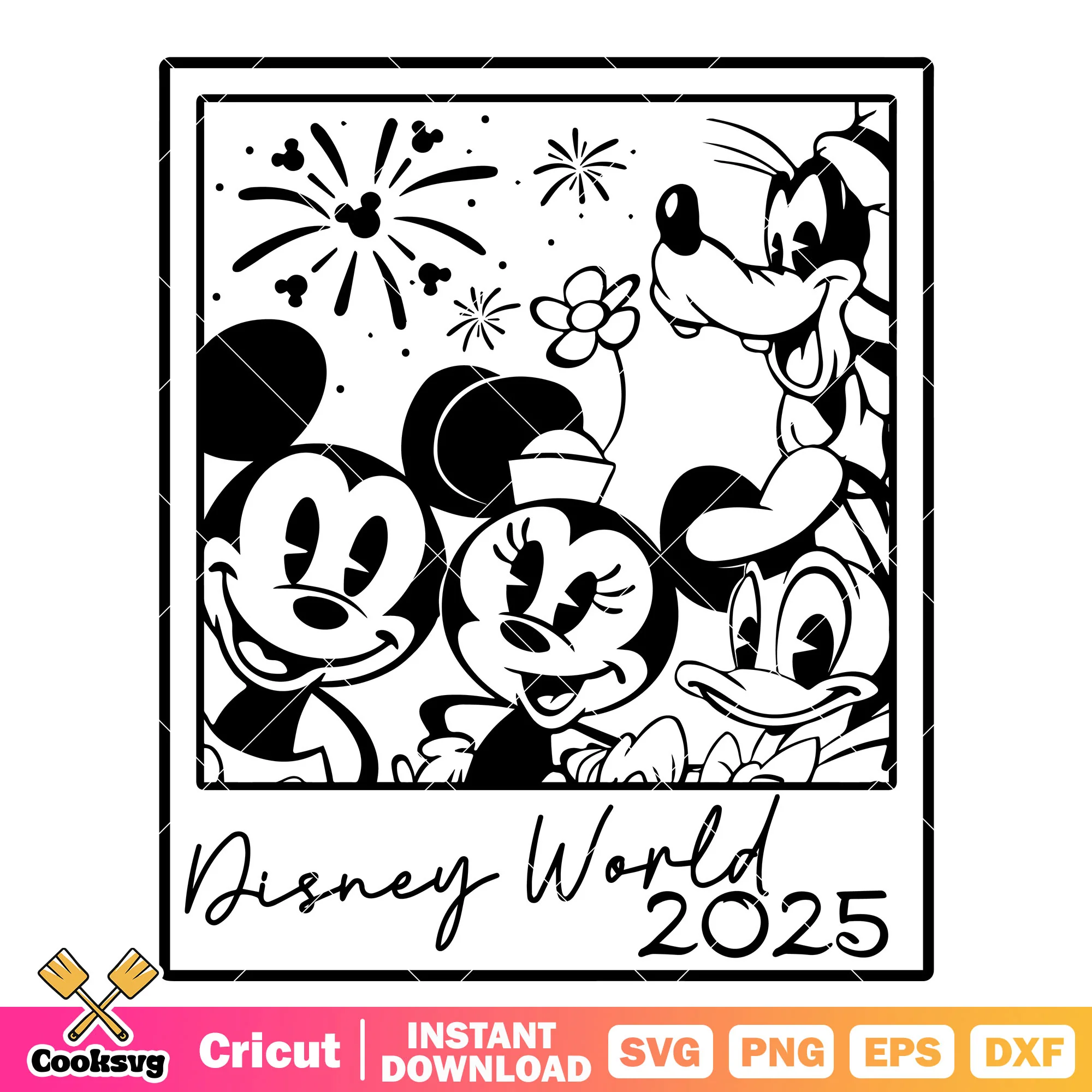 Mickey friends disney world 2025 svg, mickey disney svg, disney world 2025 svg