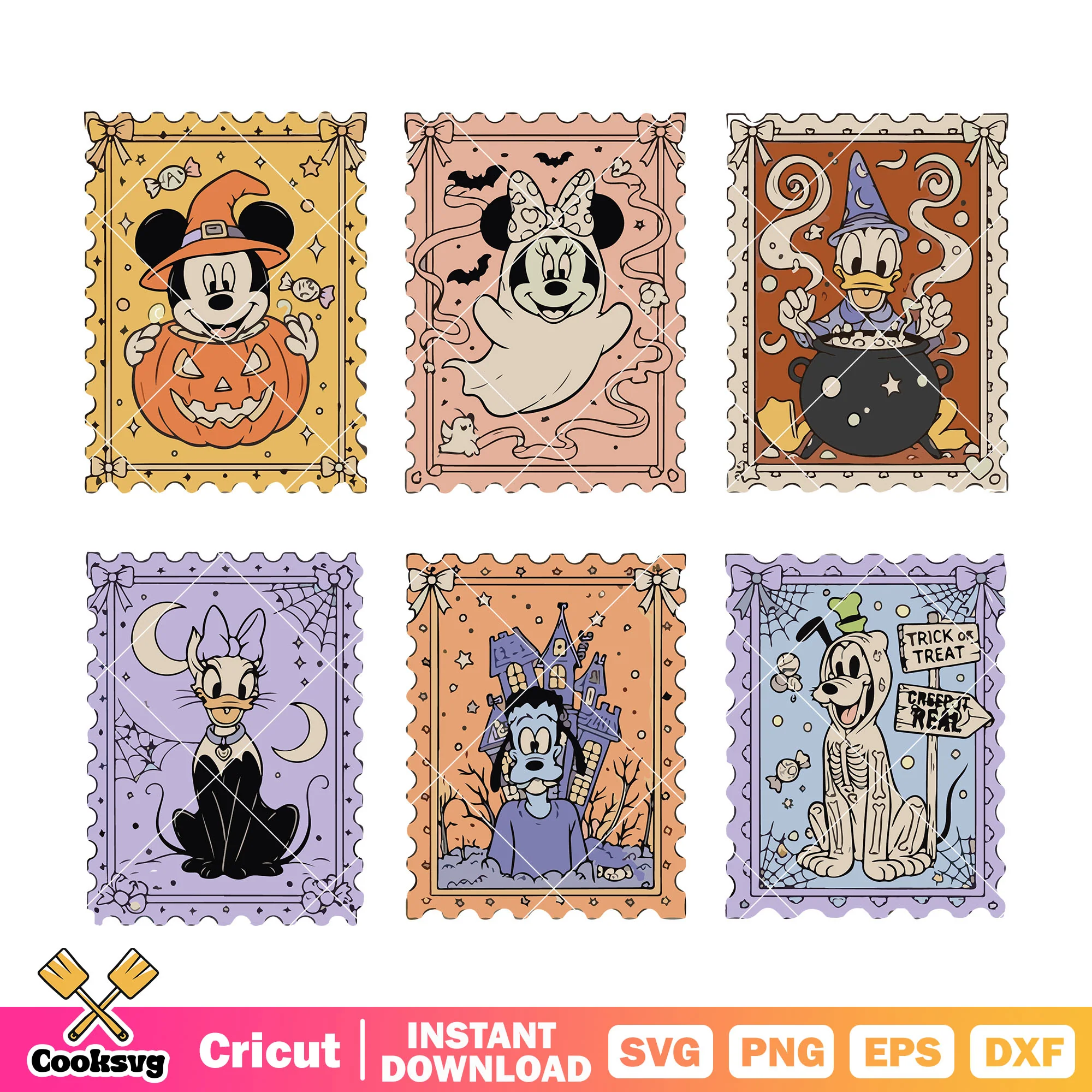 Mickey friends stamp svg, mickey friends svg, halloween disney svg
