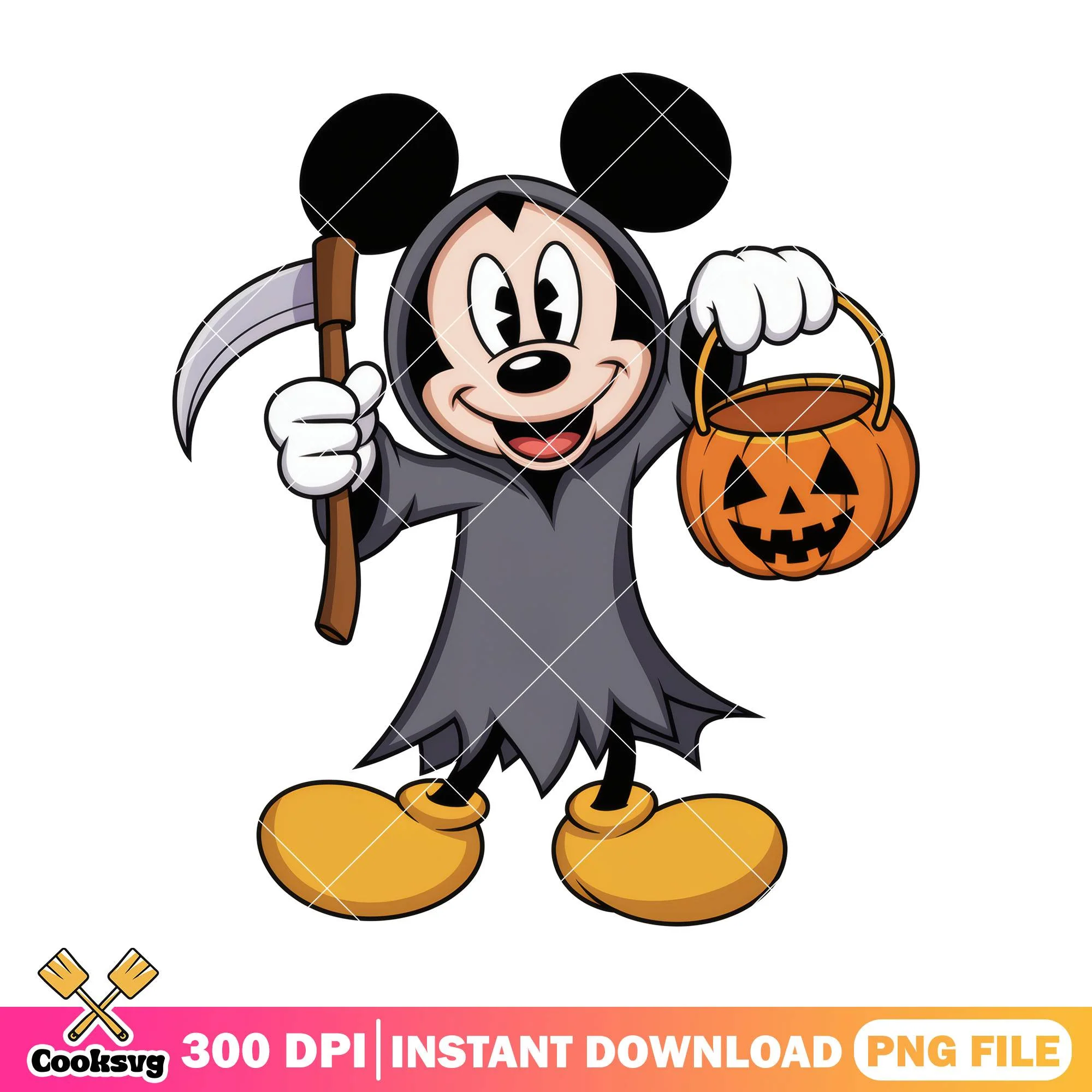Mickey gray death clothes png, halloween candy png, disney world png