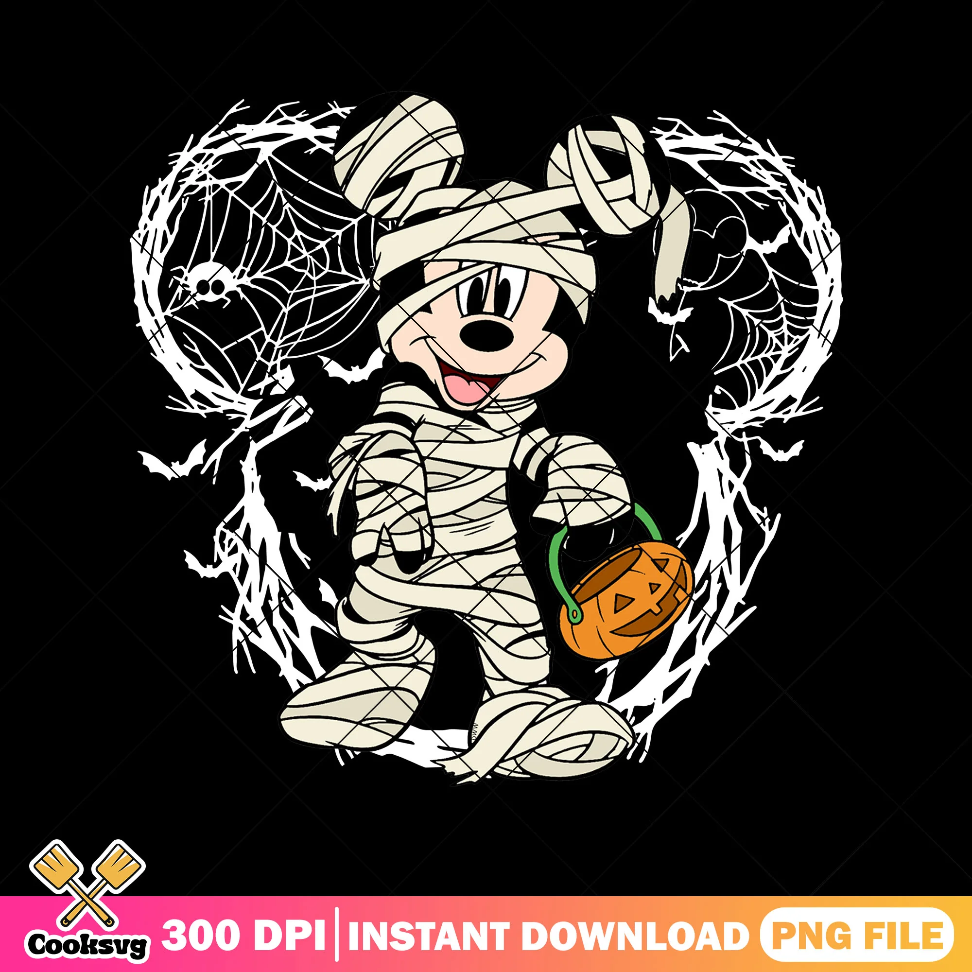 Mickey halloween mummy png, mickey halloween png, horror mickey png