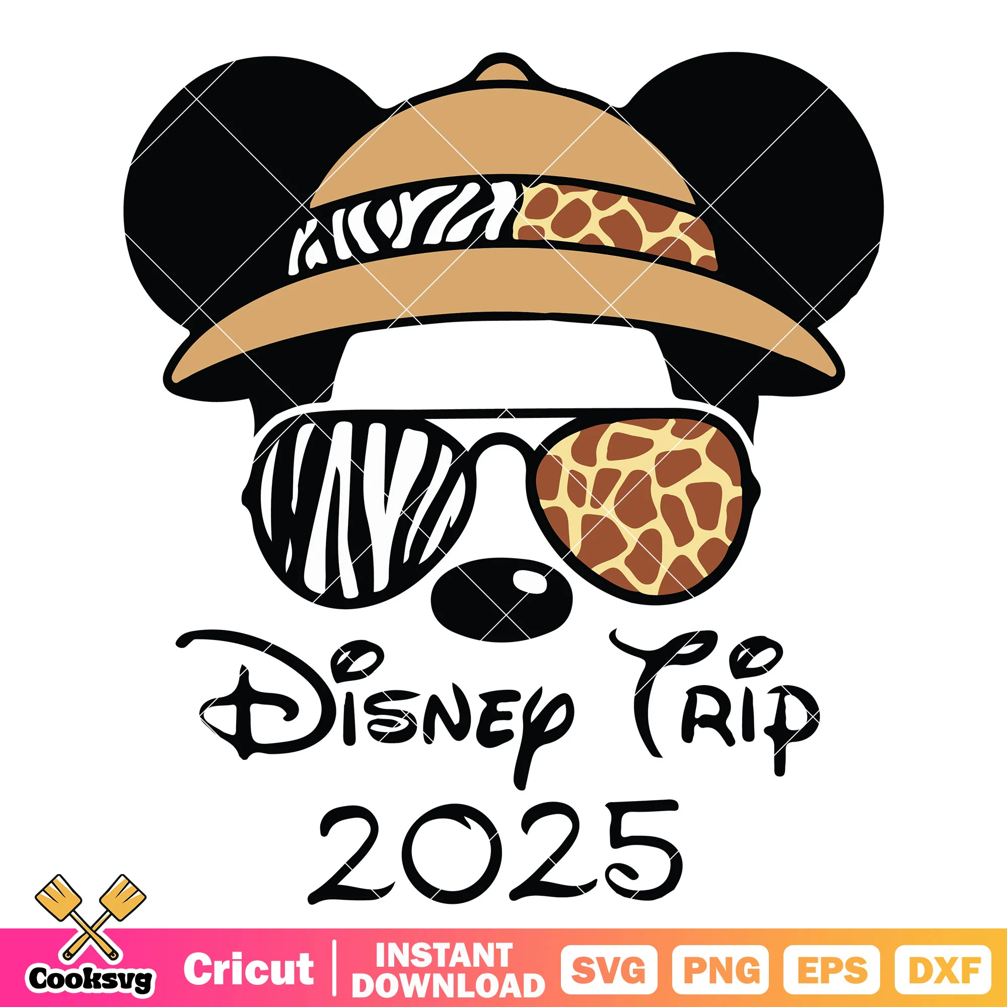 Mickey head animal disney trip 2025 svg, disney trips 2025 svg