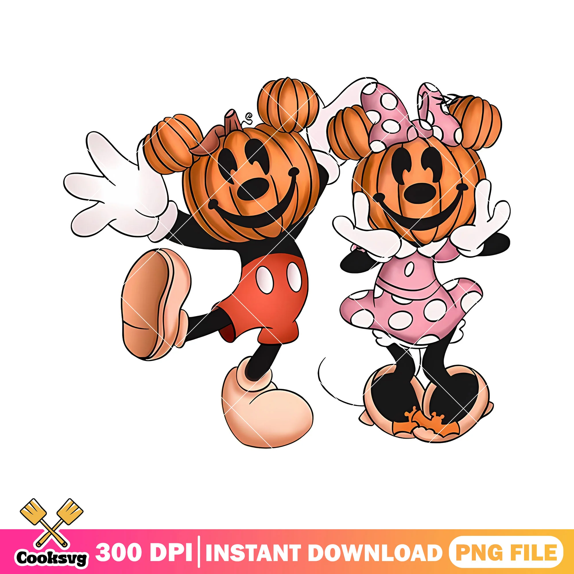 Mickey minnie pumpkin png, mickey pumpkin png, mickey halloween png
