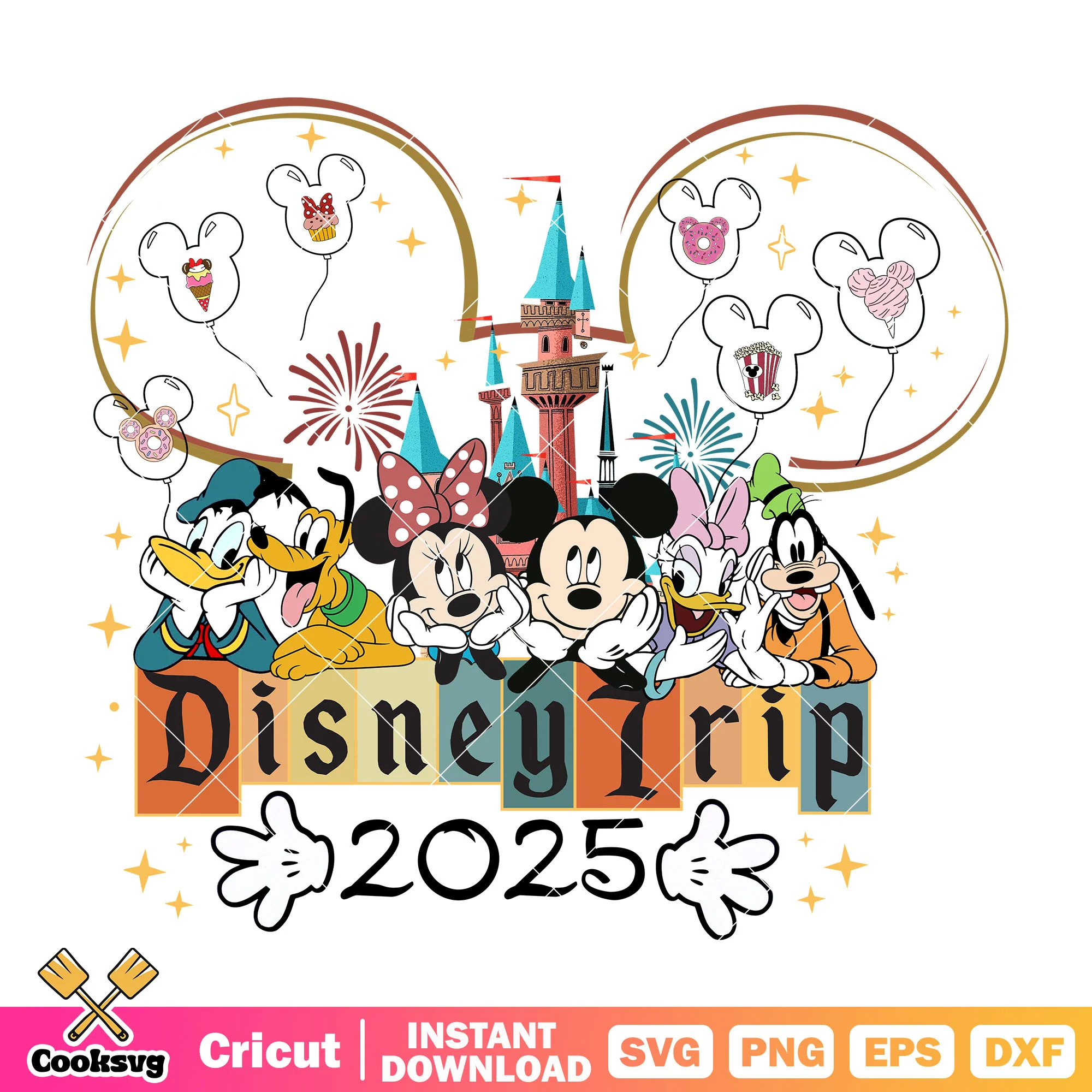 Mickey mouse friends disney trip 2025 png, disney trip 2025 png