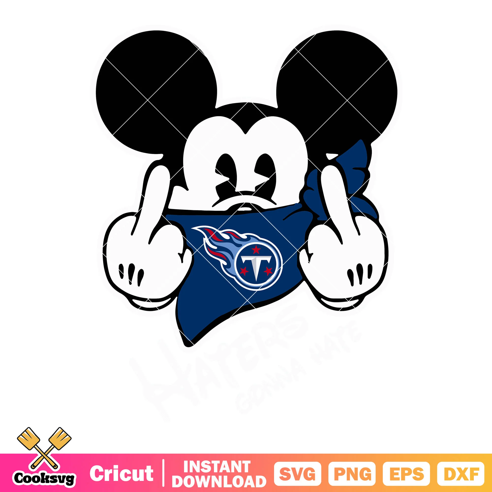 Mickey mouse nfl football svg, tennessee titans svg, tennessee svg